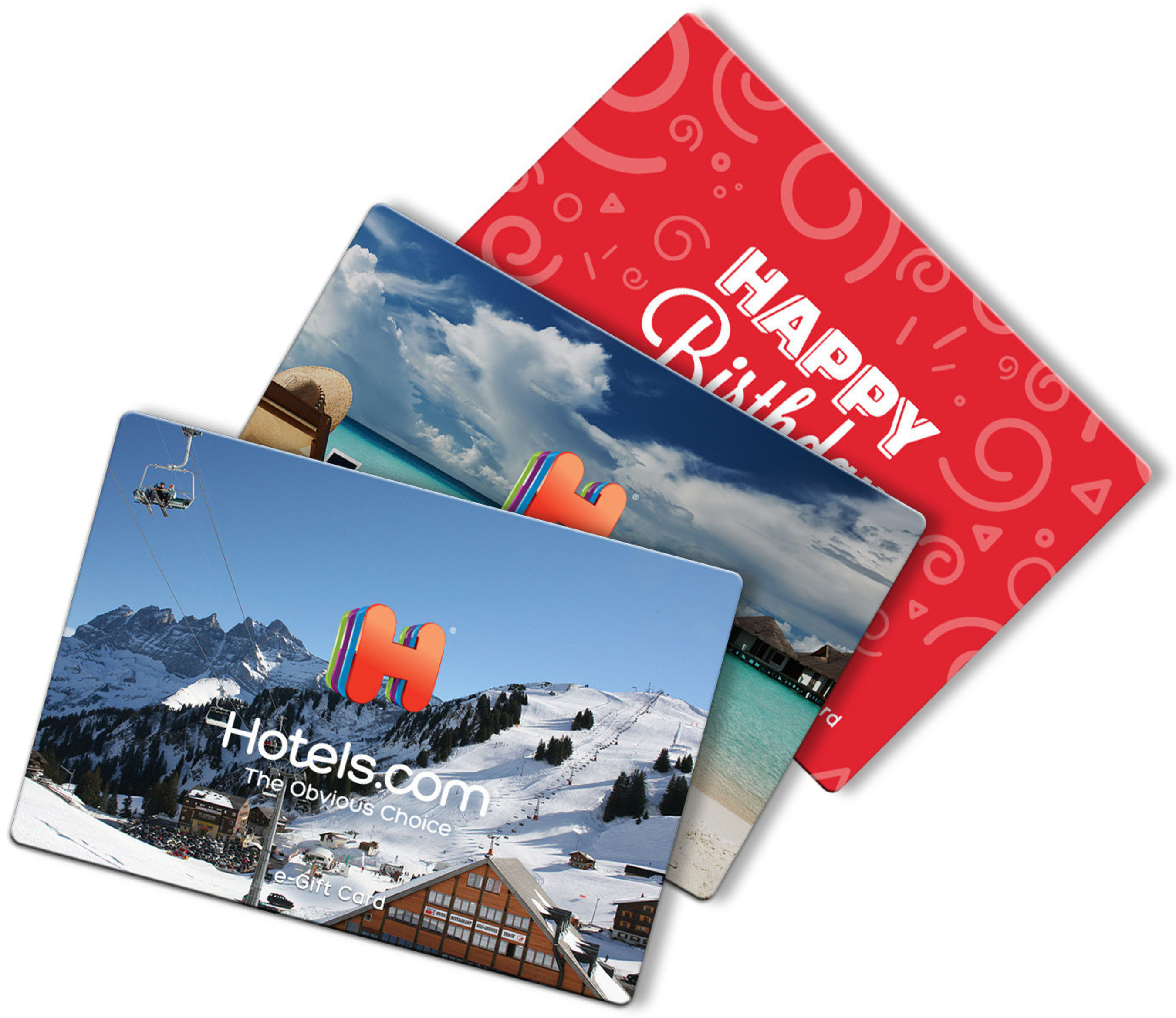 The Hotels.com Gift Card can be purchased as an instantly redeemable e-gift card or plastic card in values as low as $10 at www.hotels.com/giftcards.