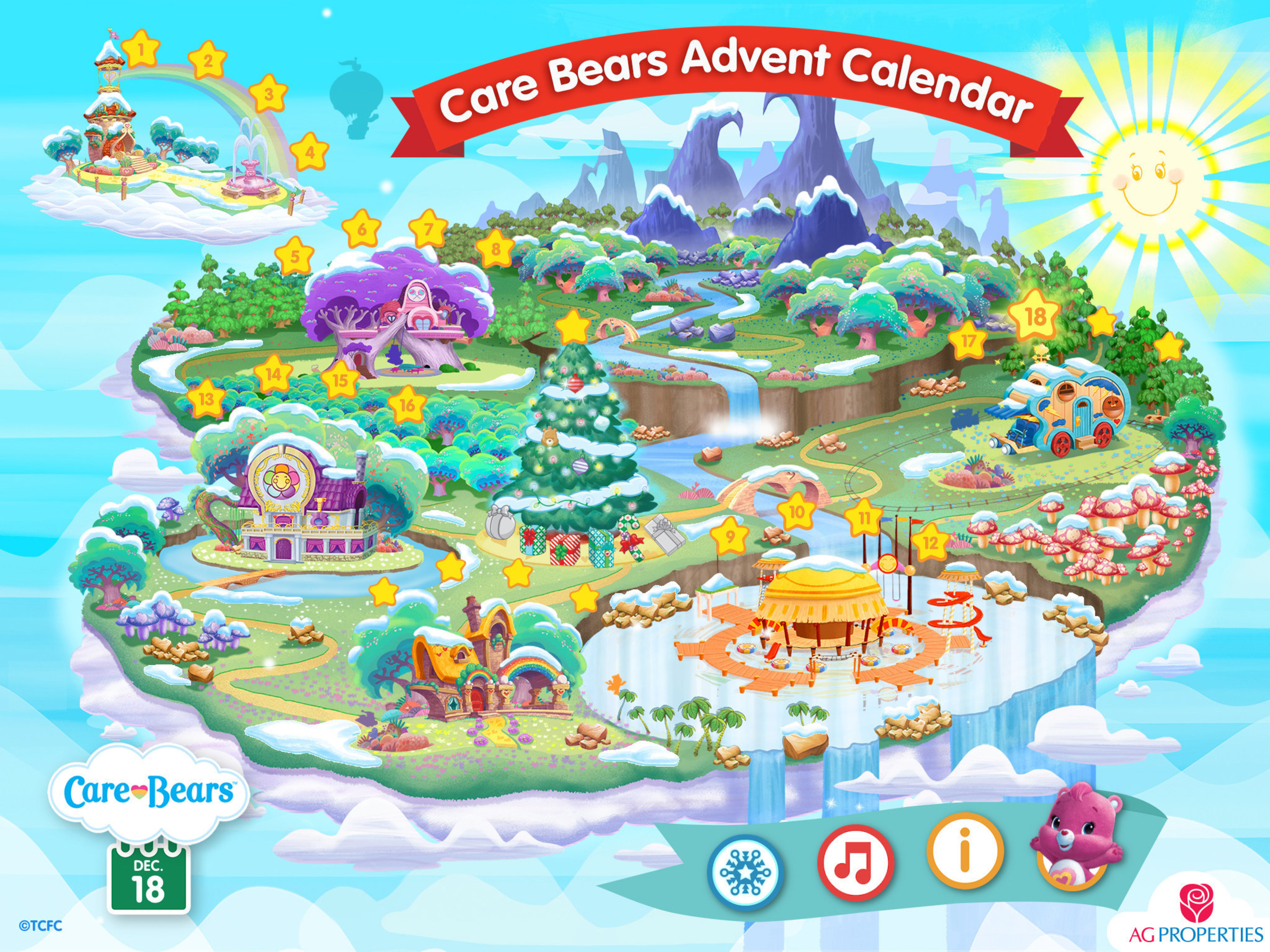 Count Down to Christmas with Brand-New Care Bears(TM) Advent Calendar! This interactive digital calendar is available for PC, Mac and iPad and brings sharing and caring to holiday anticipation.