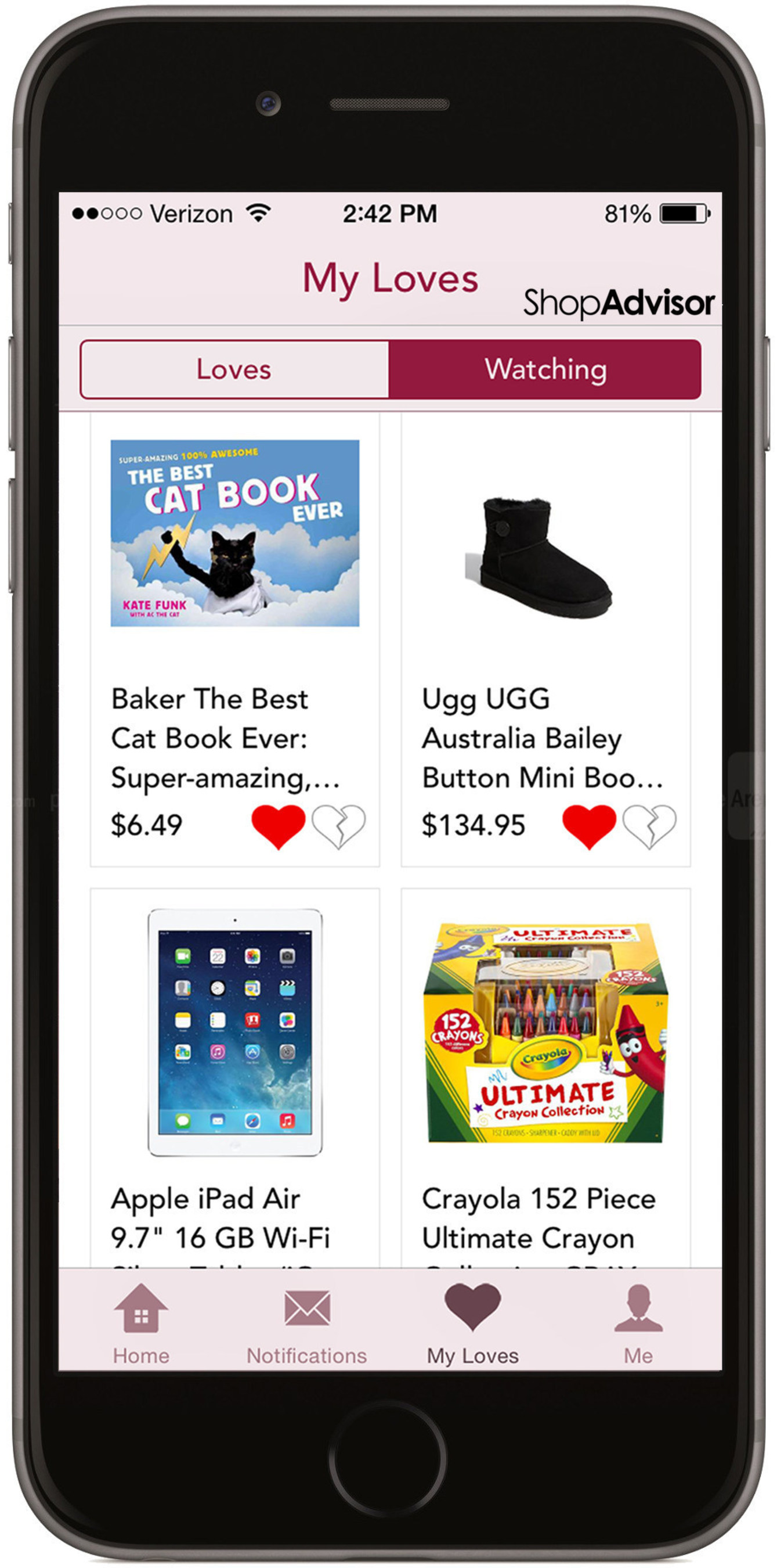 CAT BOOKS AND UGG BOOTS JOIN iPADS AMONG MOST WANTED HOLIDAY GIFTS ON SHOPADVISOR SHOPPING APP