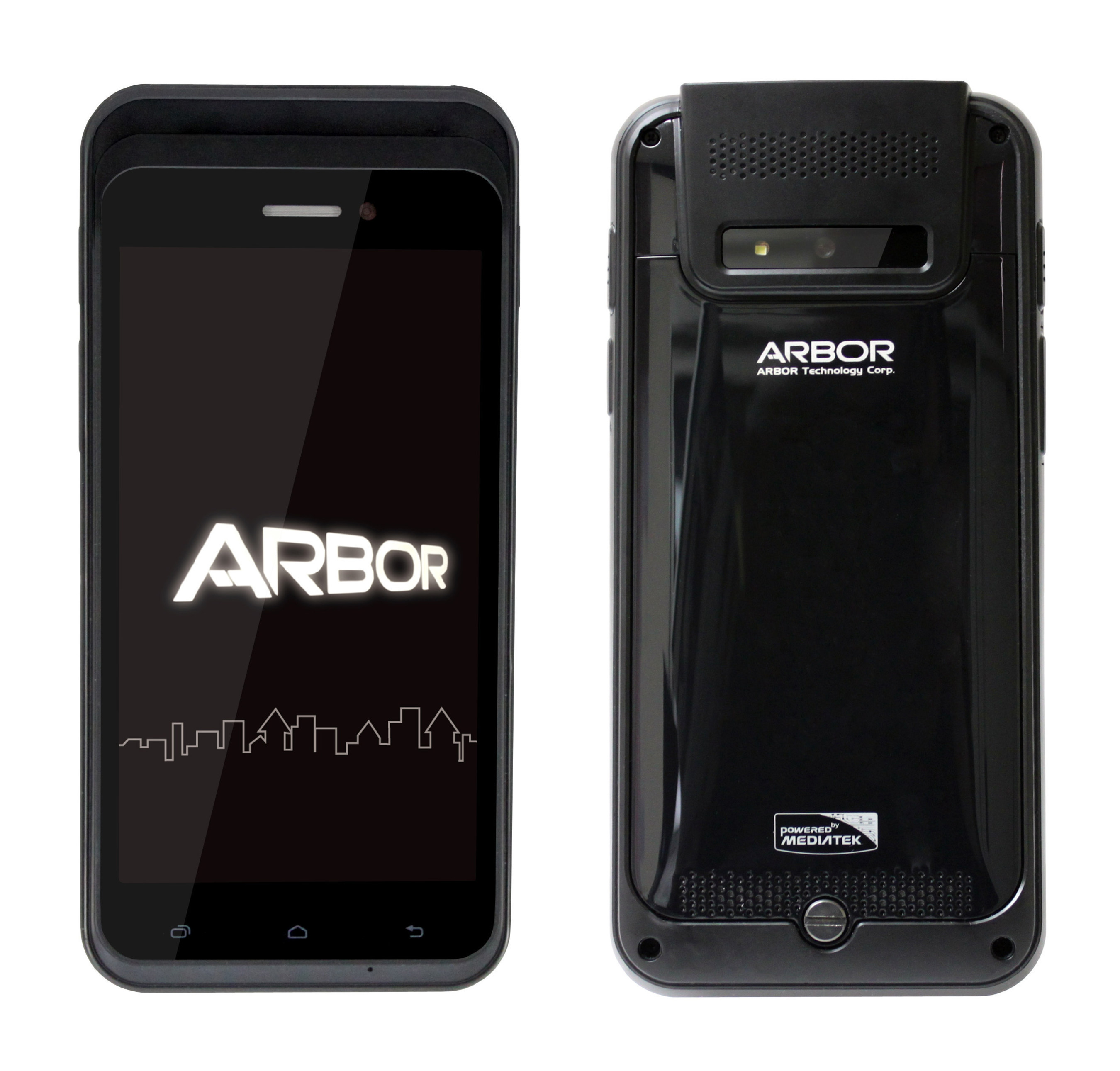 Arbor Solution Gladius 5 rugged Android tablet and smartphone for healthcare.