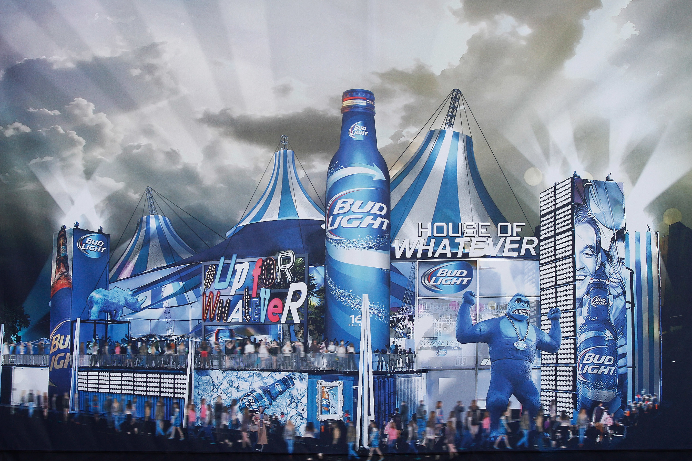 Bud Light unveils its Super Bowl XLIX plans for the first-ever Bud Light House of Whatever, the ultimate #UpForWhatever experience, featuring three days of unforgettable parties, amazing concerts and unique activities - much like Bud Light's summer activation, Whatever, USA.