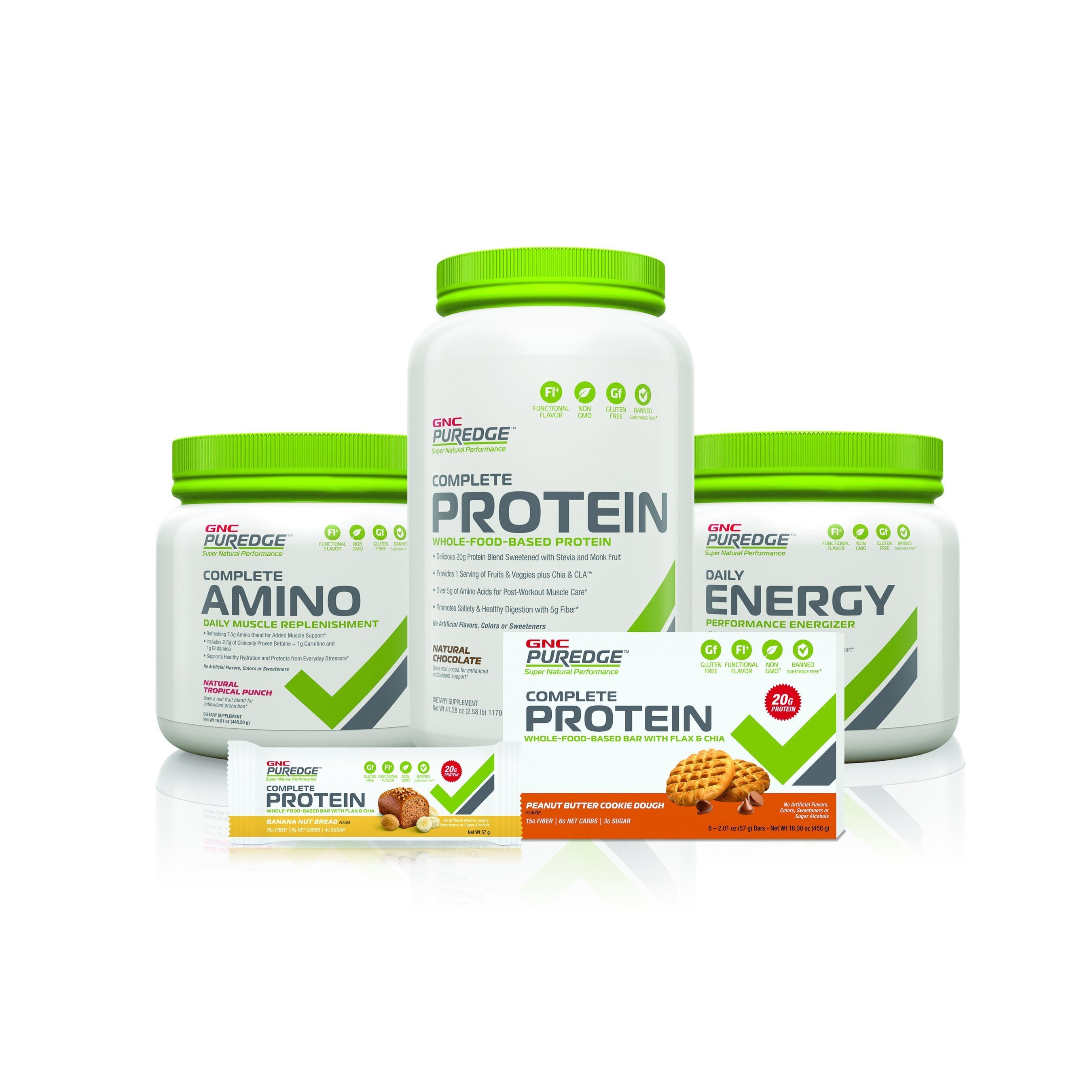 GNC PUREDGE(TM) sets the new standard for whole-food-based sports nutrition products.