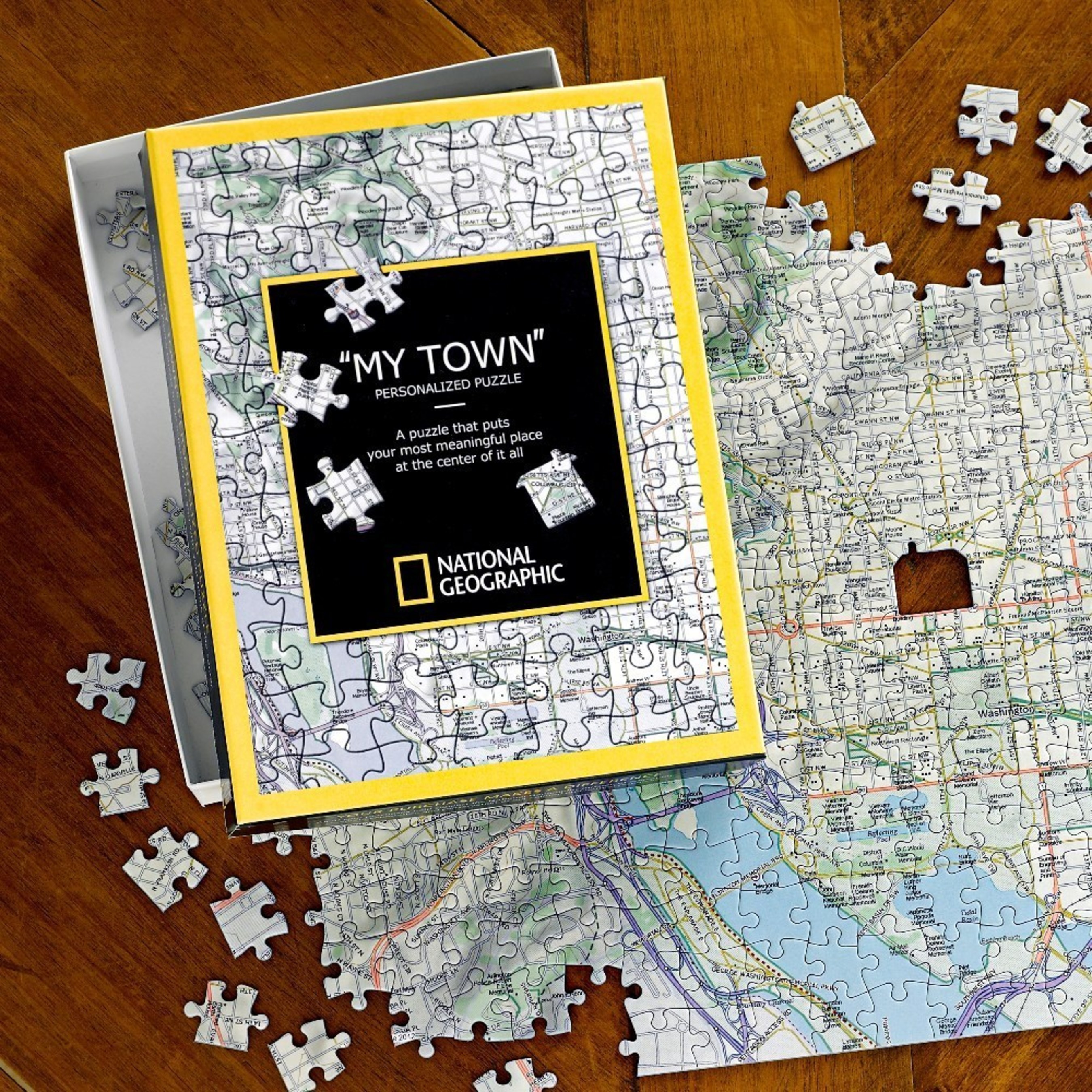 National Geographic ''My Town'' Custom Map Puzzle
