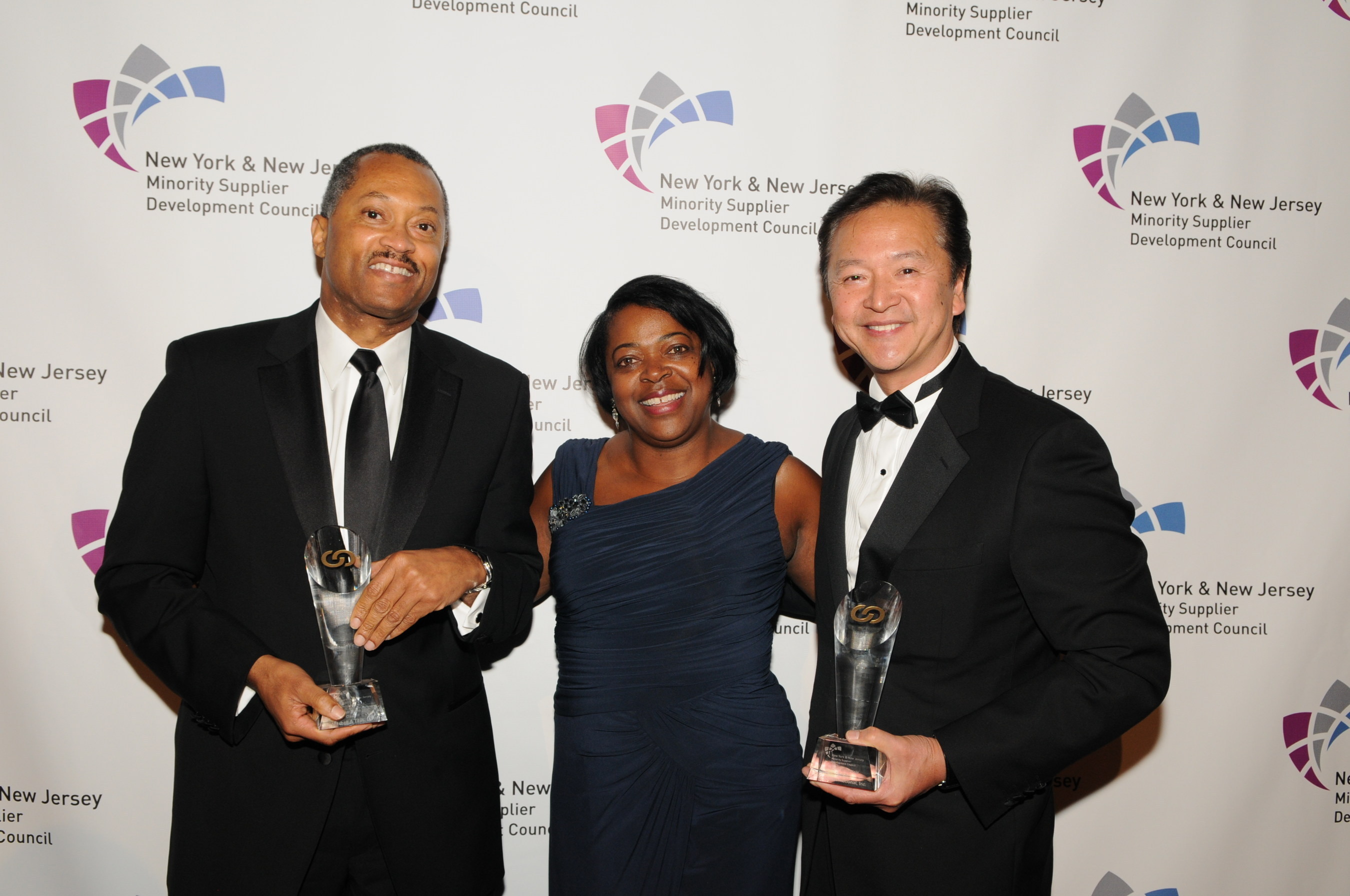 Left to Right: Anthony S. Kendall, Chairman and Chief Executive Officer,  Mitchell & Titus, LLP; Jeannie Maddox, Council Board Chair and Manager, Supplier Diversity and Global Procurement Strategies, Colgate-Palmolive Company; Donald Chu, President & CEO,  Tronex International Incorporated