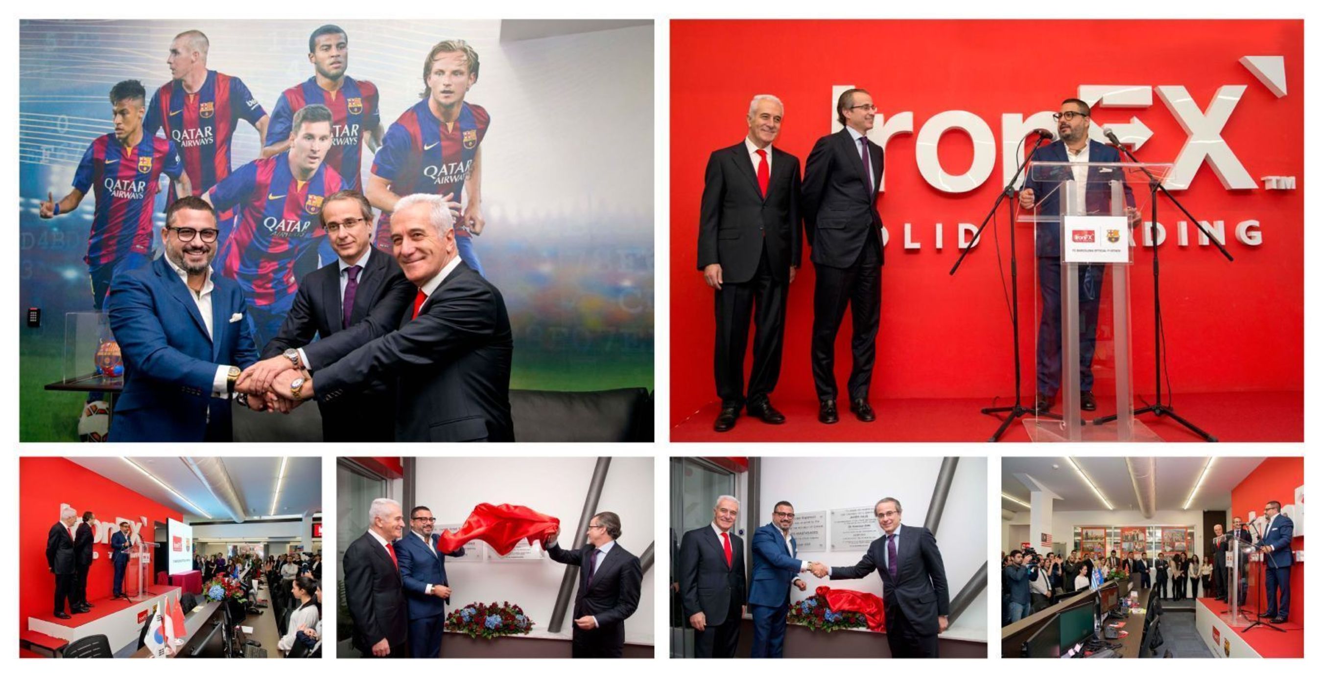 A UNION OF TWO GLOBAL LEADERS âeuro" Vice President of FC Barcelona Javier Faus inaugurates IronFX Global Headquarters in Limassol (PRNewsFoto/IronFX Global Limited)