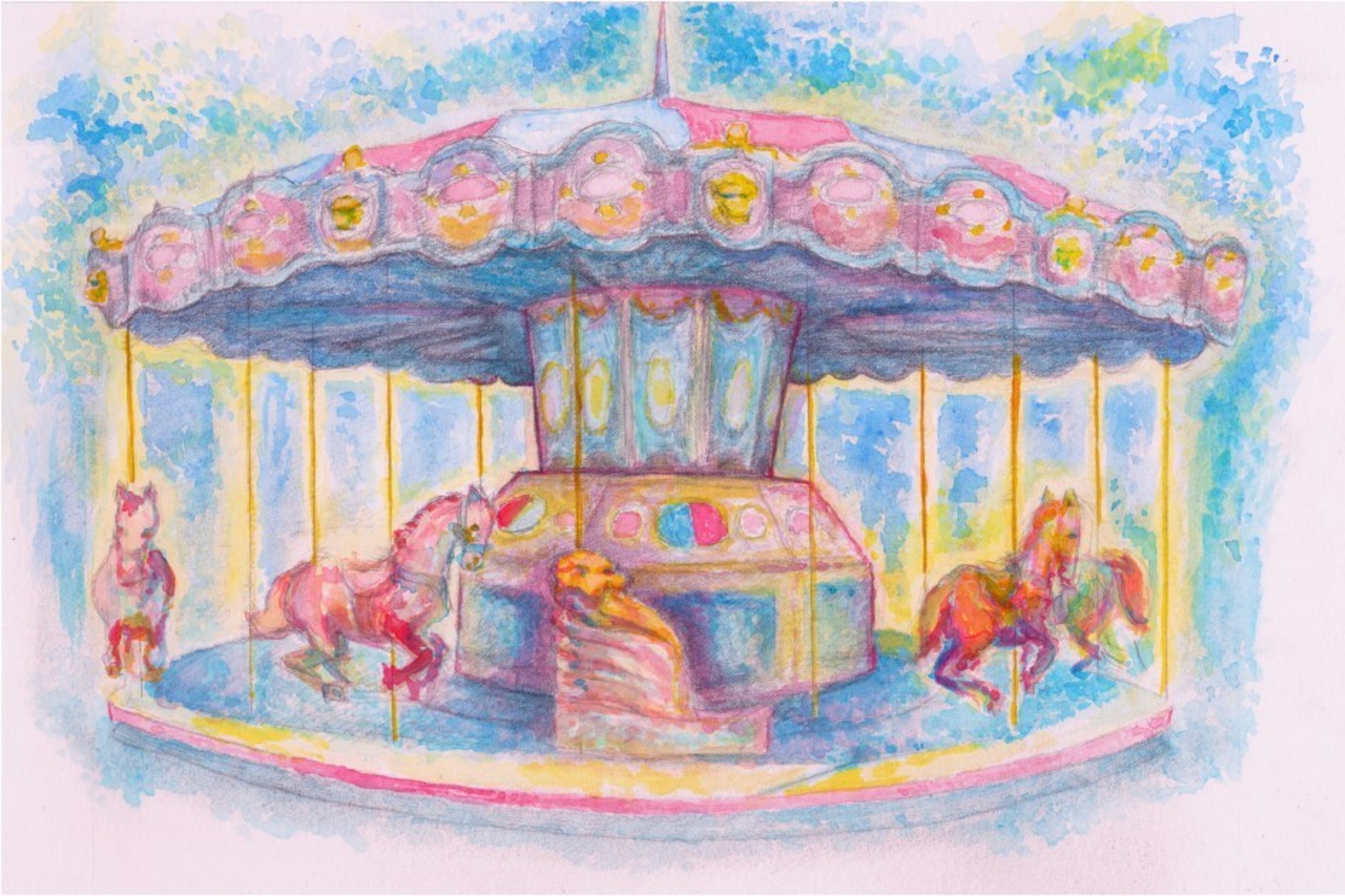 Denver Pavilions Holiday Carousel runs Dec. 12-21. Art by Daniel Crosier.