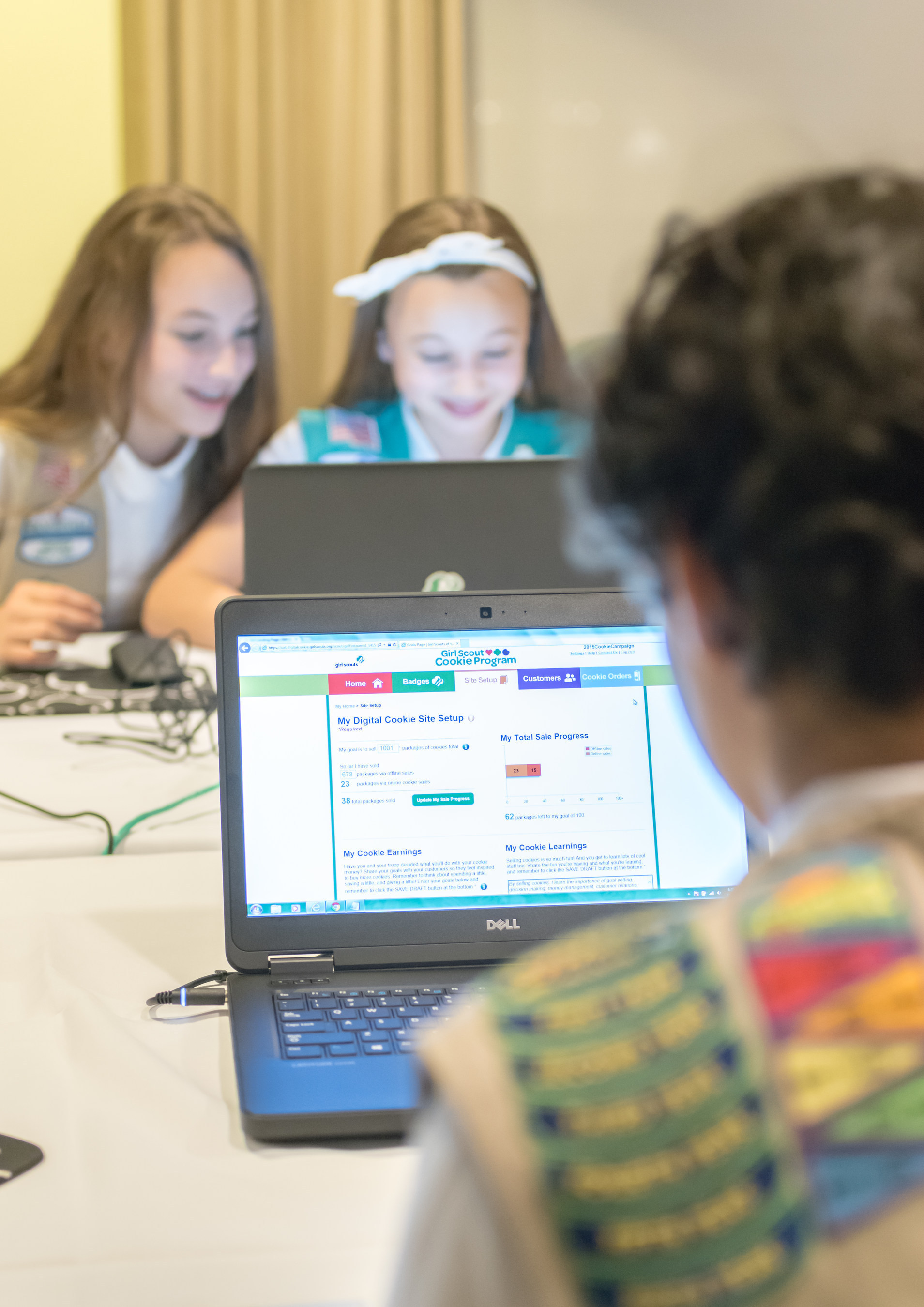 Girl Scouts experience Digital Cookie, a new addition to the Girl Scout Cookie Program, for the first time. Visit http://www.girlscouts.org/digitalcookie? for more information.
