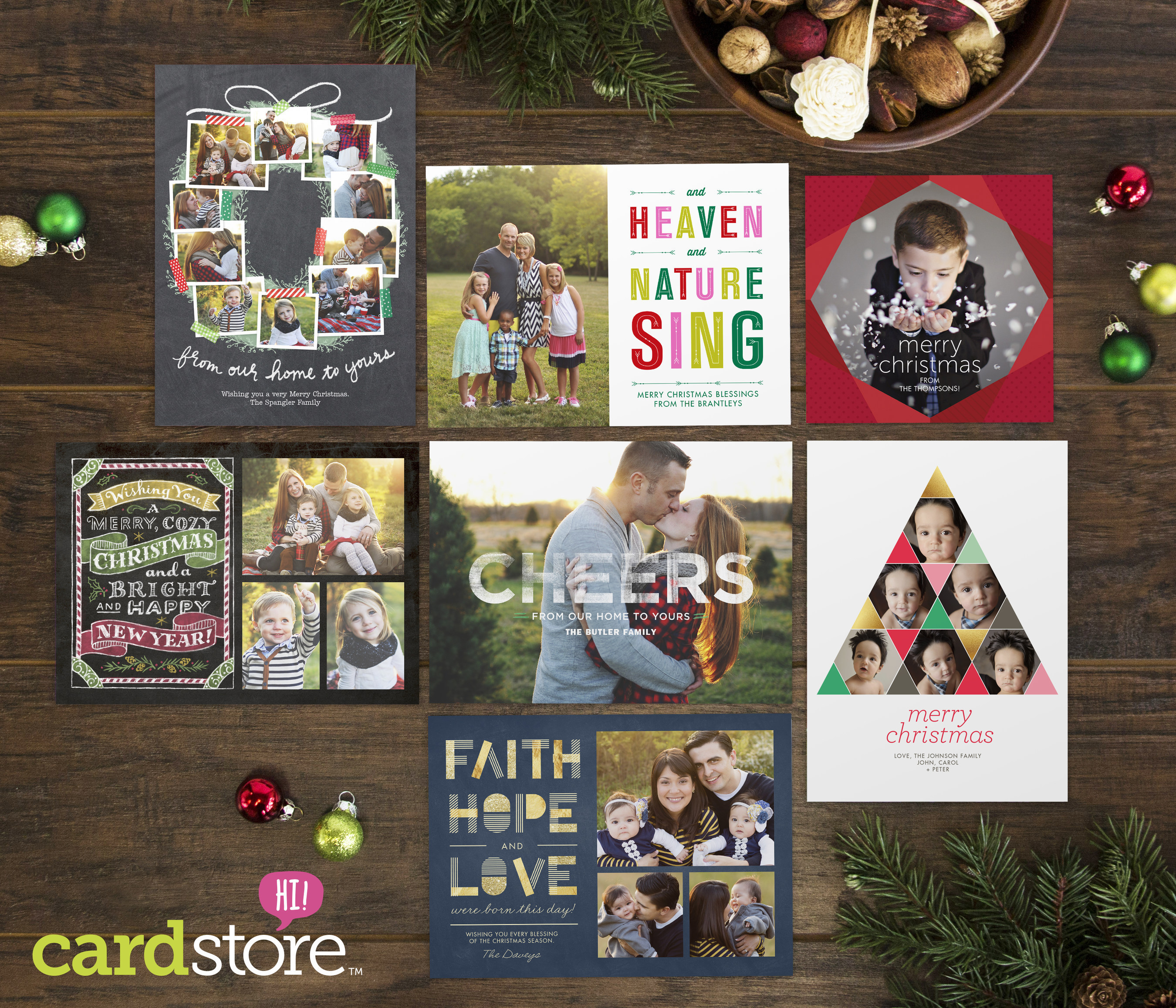 Tell Your Holiday Story with Beautiful Custom Greeting Cards from Cardstore!  New Holiday Design Collections Offer Nostalgic and Modern Options to Suit Every Style