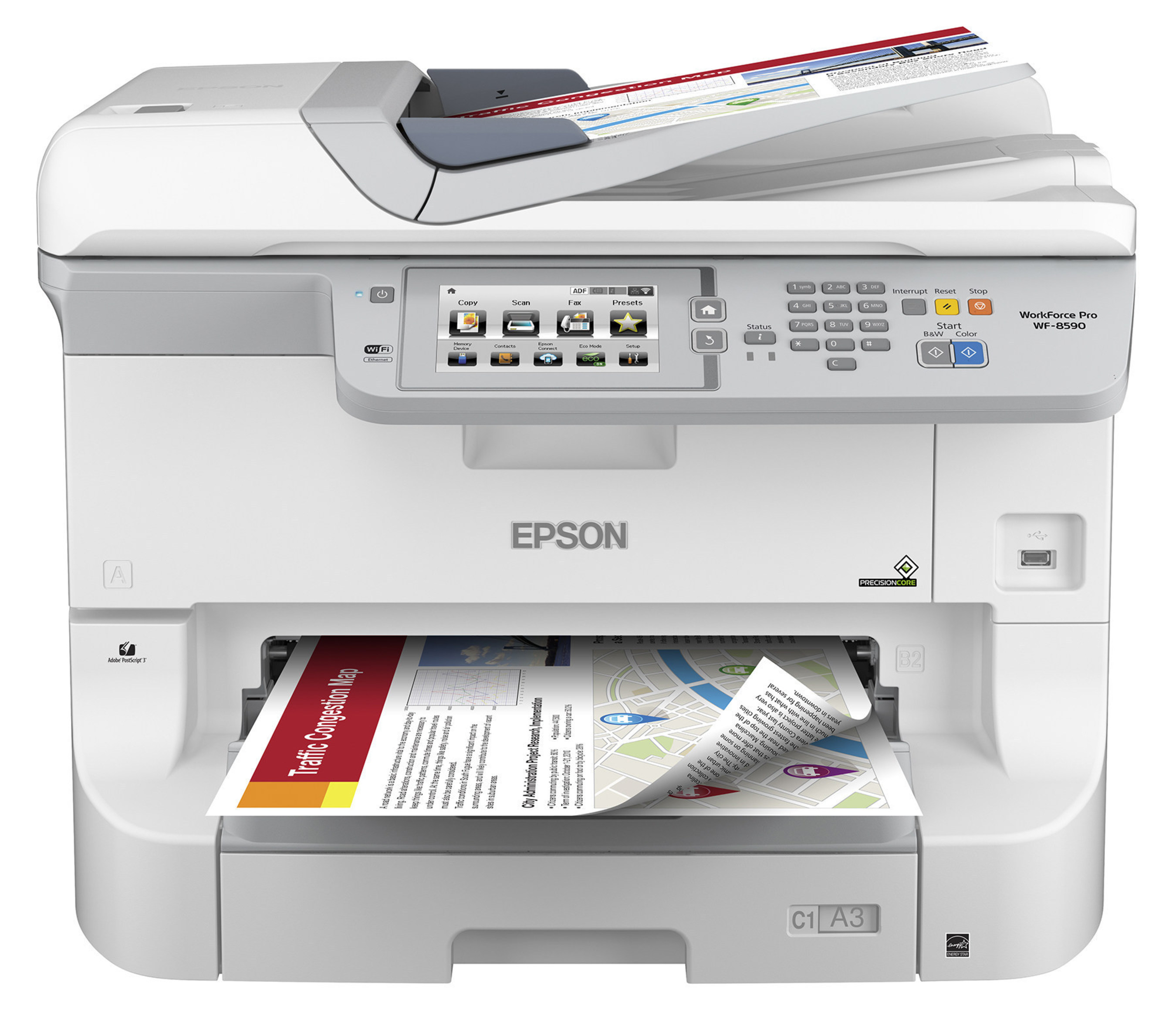 Epson Introduces Heavy Duty A3 Color Workgroup Printer and MFP Powered