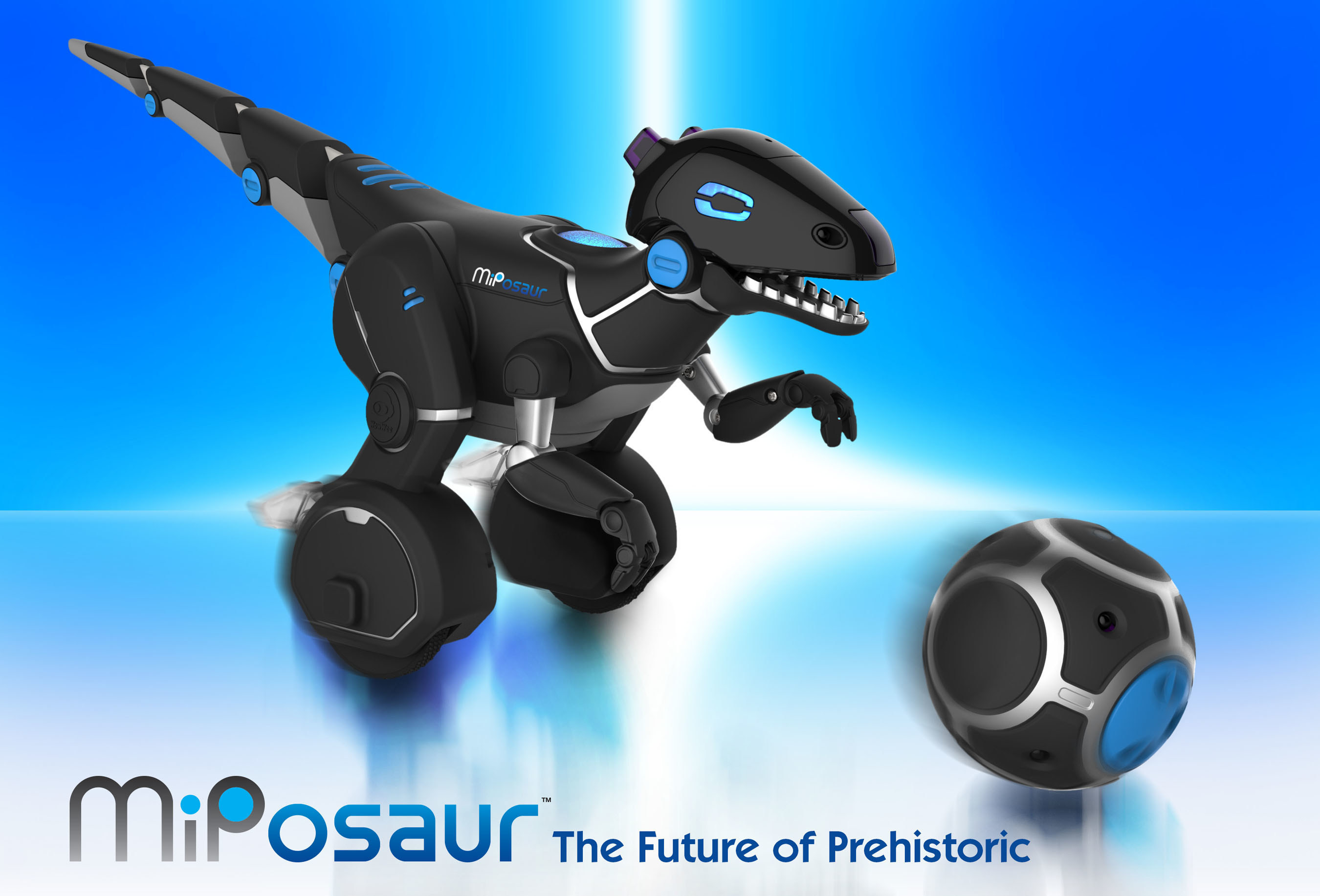 WowWee Miposaur The Future Of Prehistoric The Intelligent Robot With Track Ball 