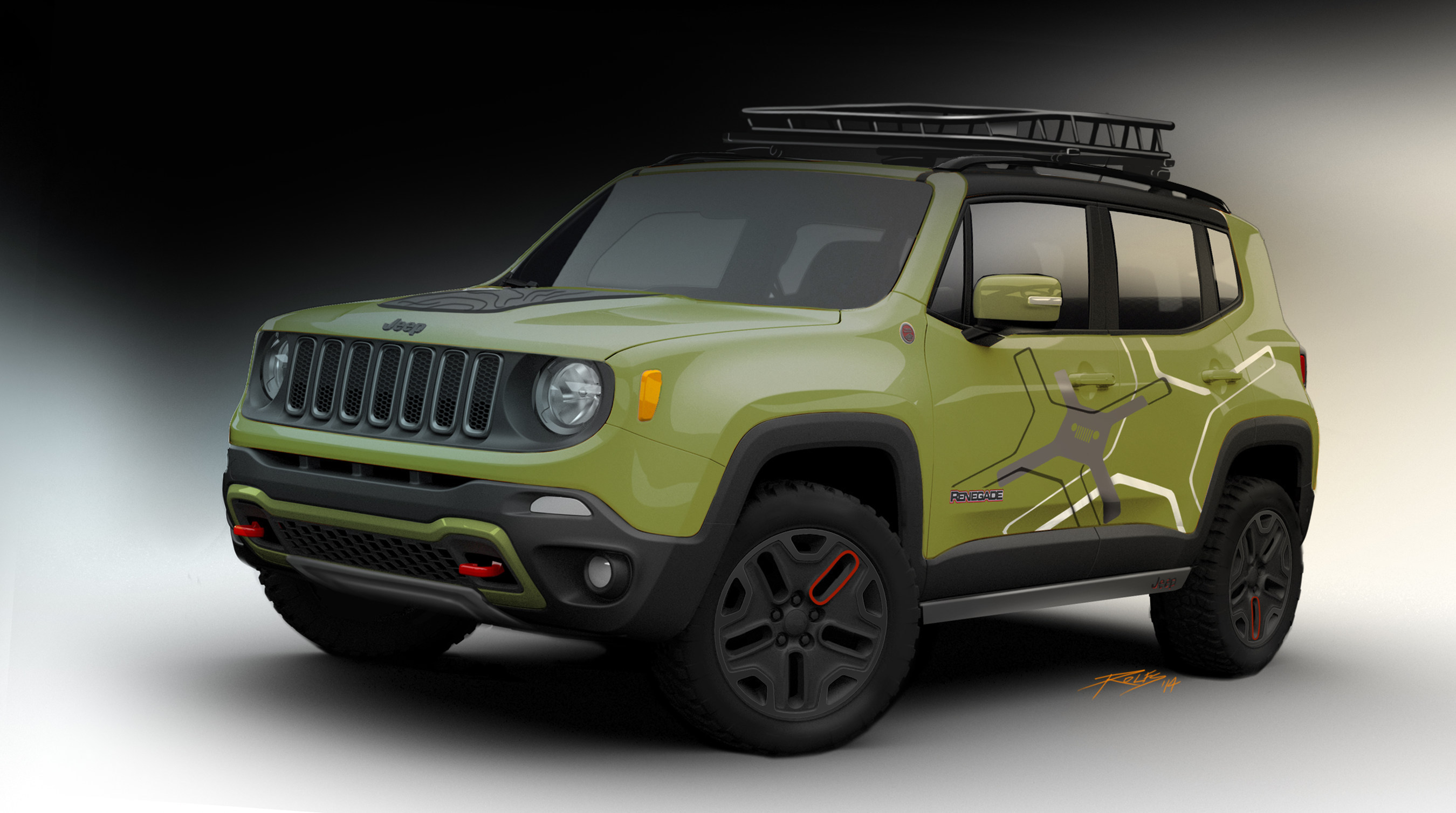 An off-road Mopar-equipped Jeep(R) Renegade to be displayed at the 2015 NAIAS in Detroit