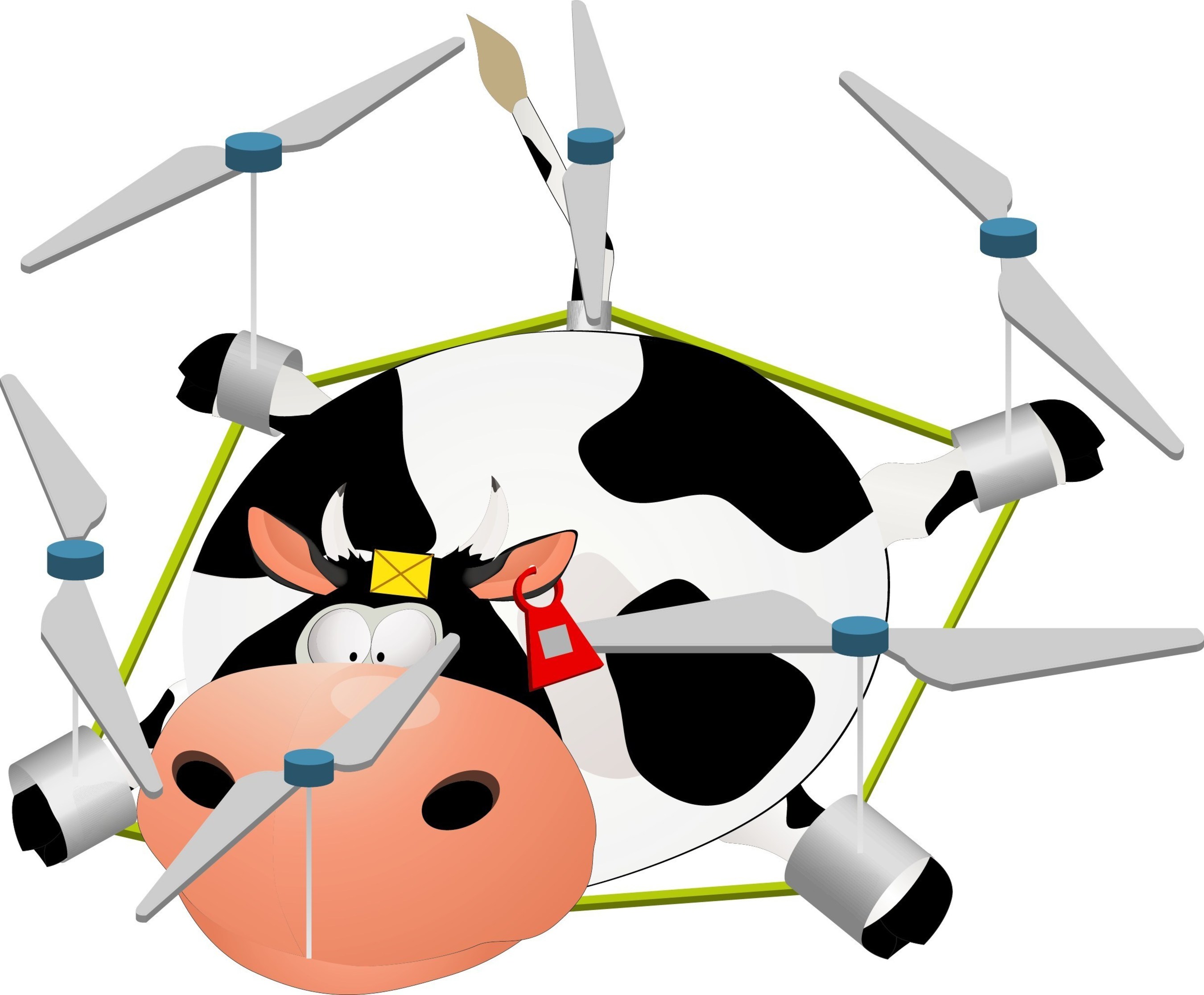 Let the "Cow Copter" fly.