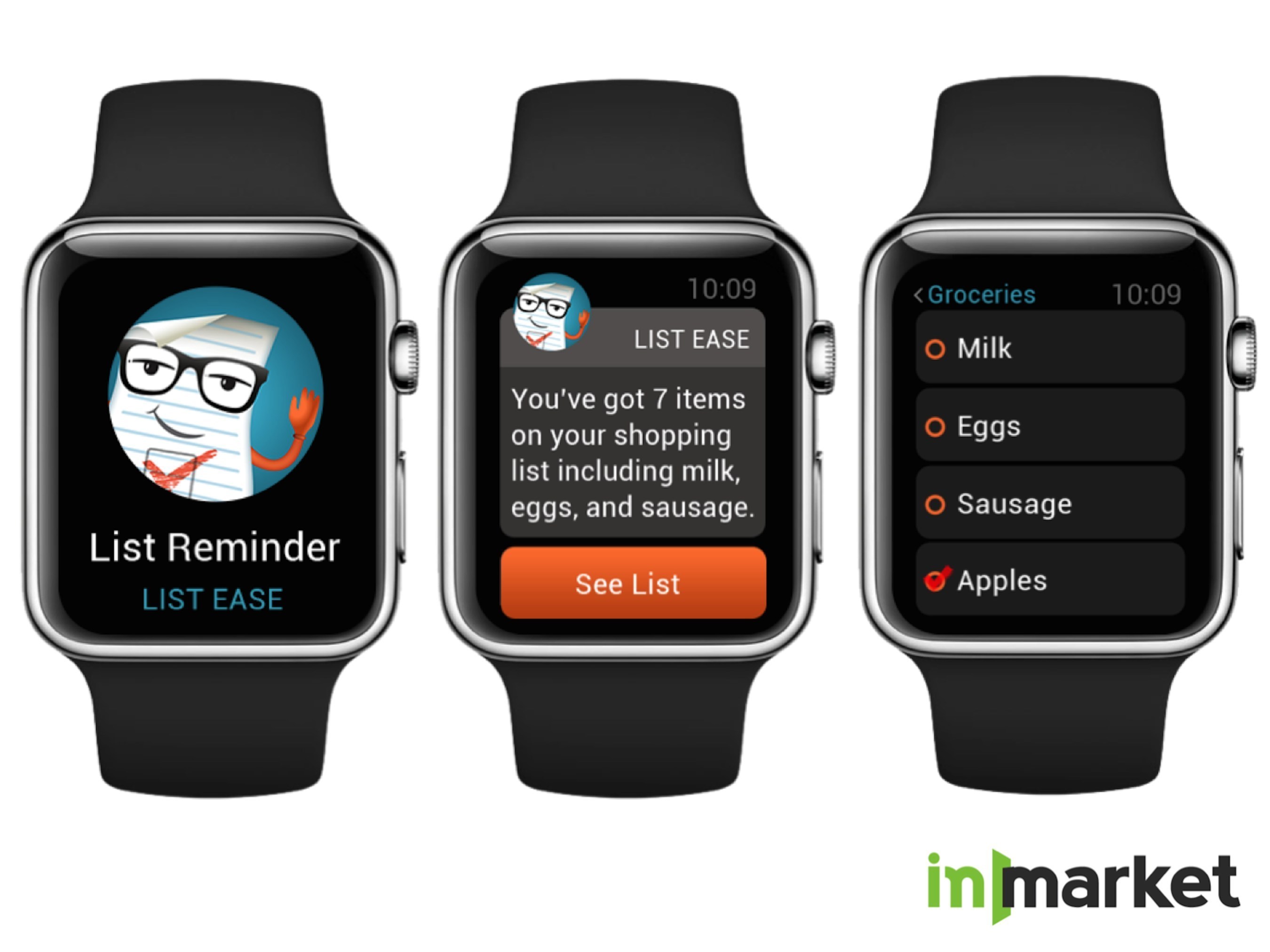 inMarket - Apple Watch User Experience in List Ease