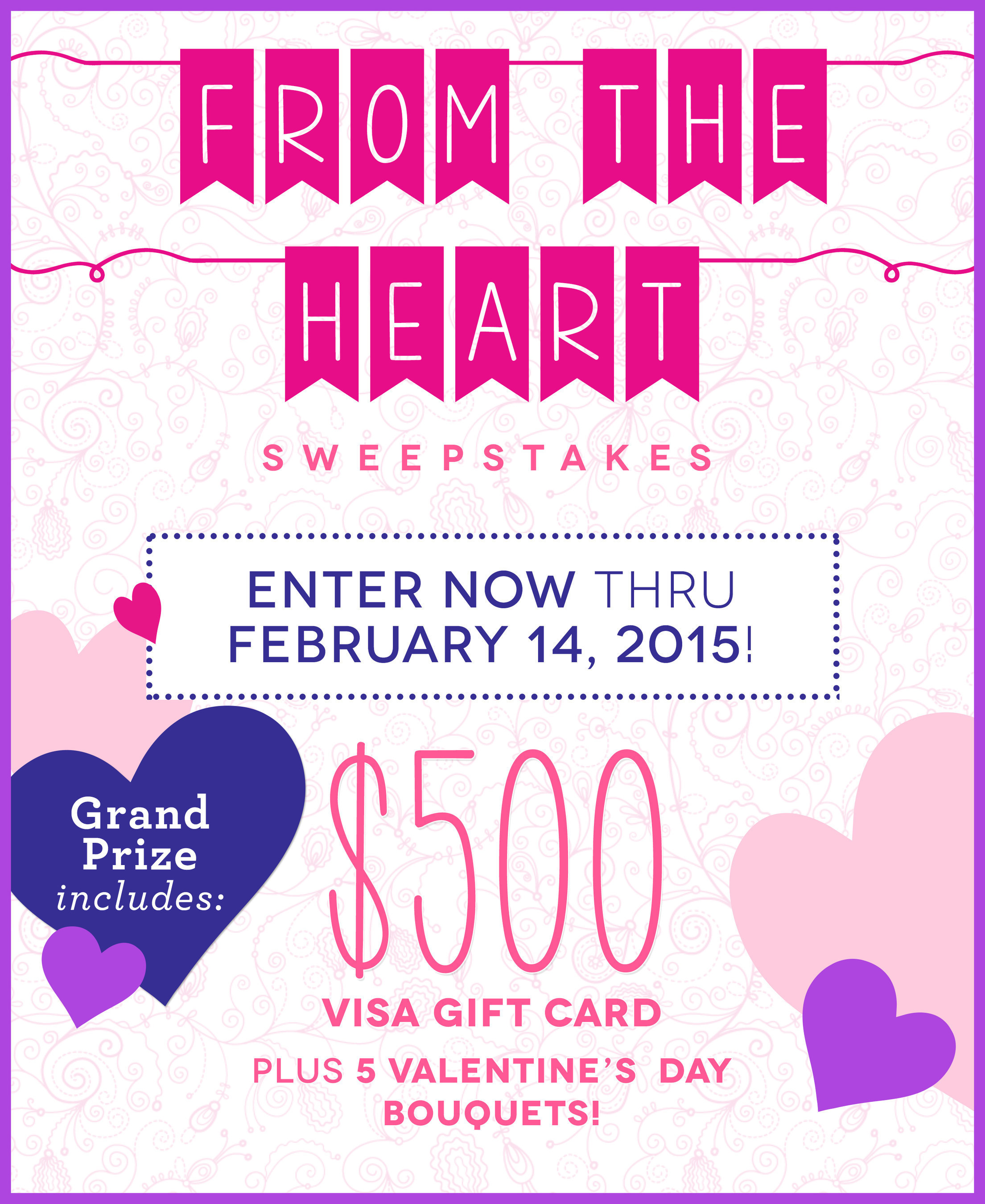 Send Flowers Celebrates Valentine's Day With Visa Gift Card & Floral Bouquets Sweepstakes