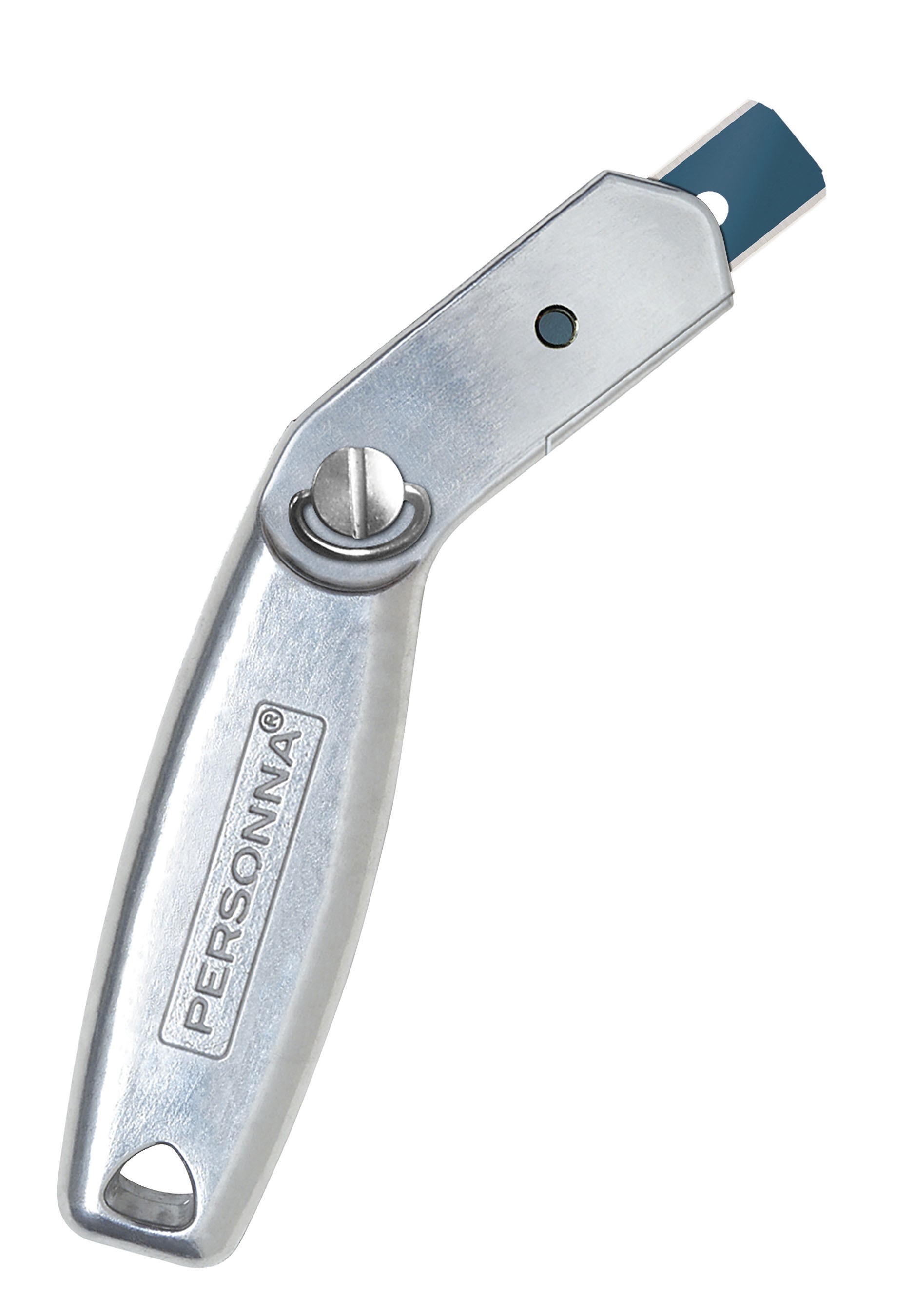 The PERSONNA(R) WHITE LIGHTNING(TM) ALUMINUM FIXED BLADE CARPET KNIFE is a re-design of the 20-year old classic, the fixed blade carpet knife. The new design delivers all the features the pro end-user wants including an all-aluminum body and in-handle blade storage for fast blade changes.