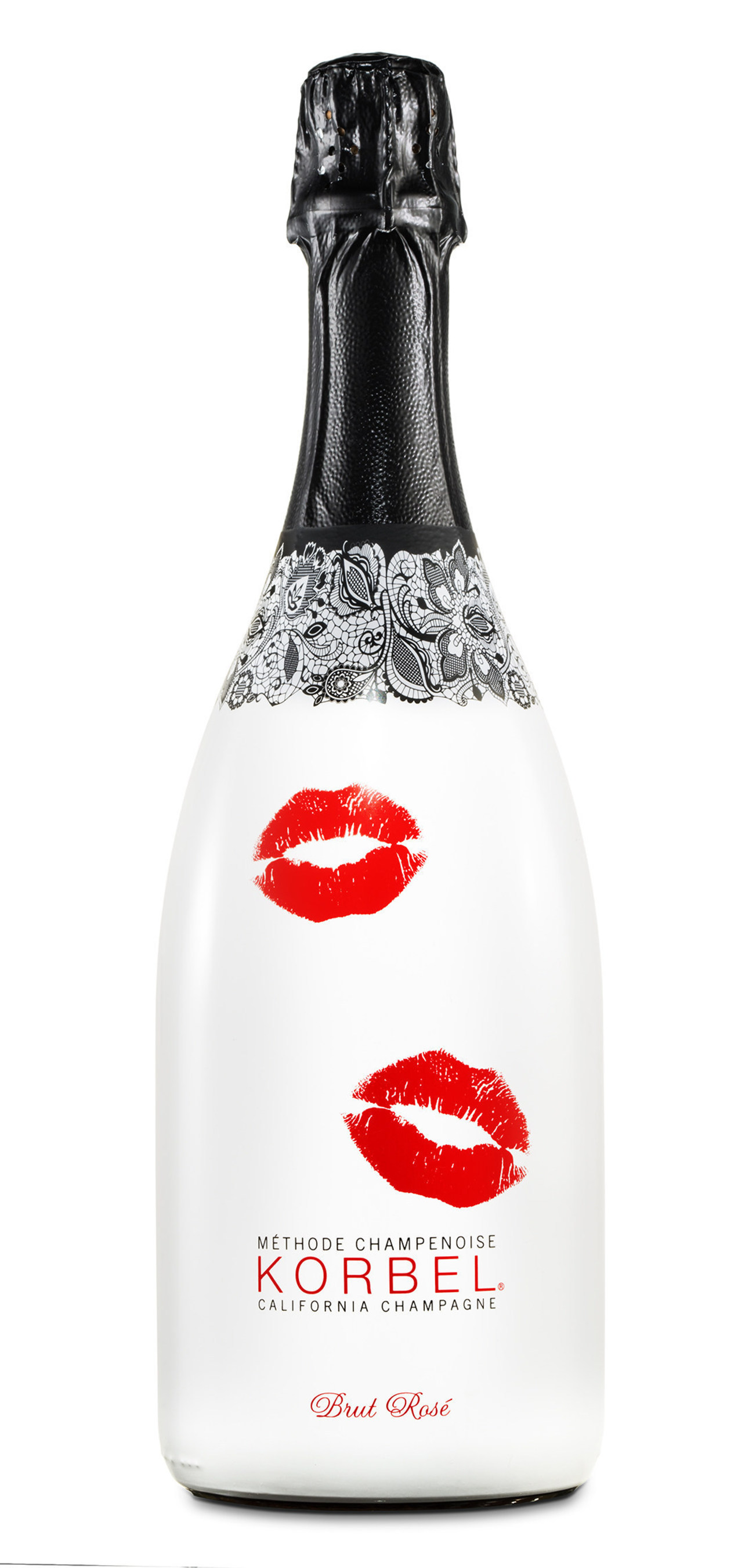Korbel celebrates romance with a limited edition Brut Rose bottle.