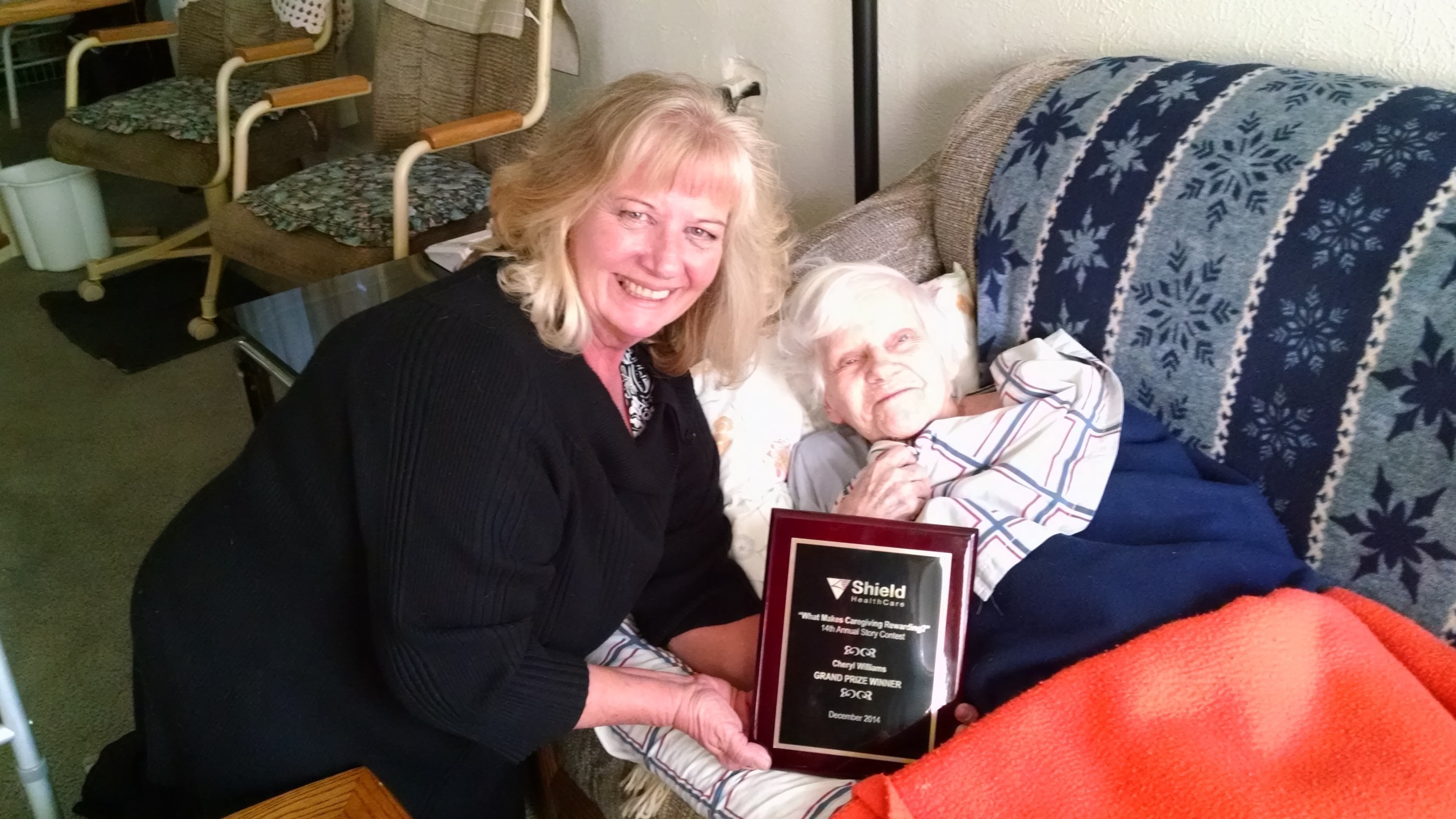 Cheryl W. of Denver, Colorado, Shield HealthCare 14th Annual Caregiver Story Contest Grand Prize Winner