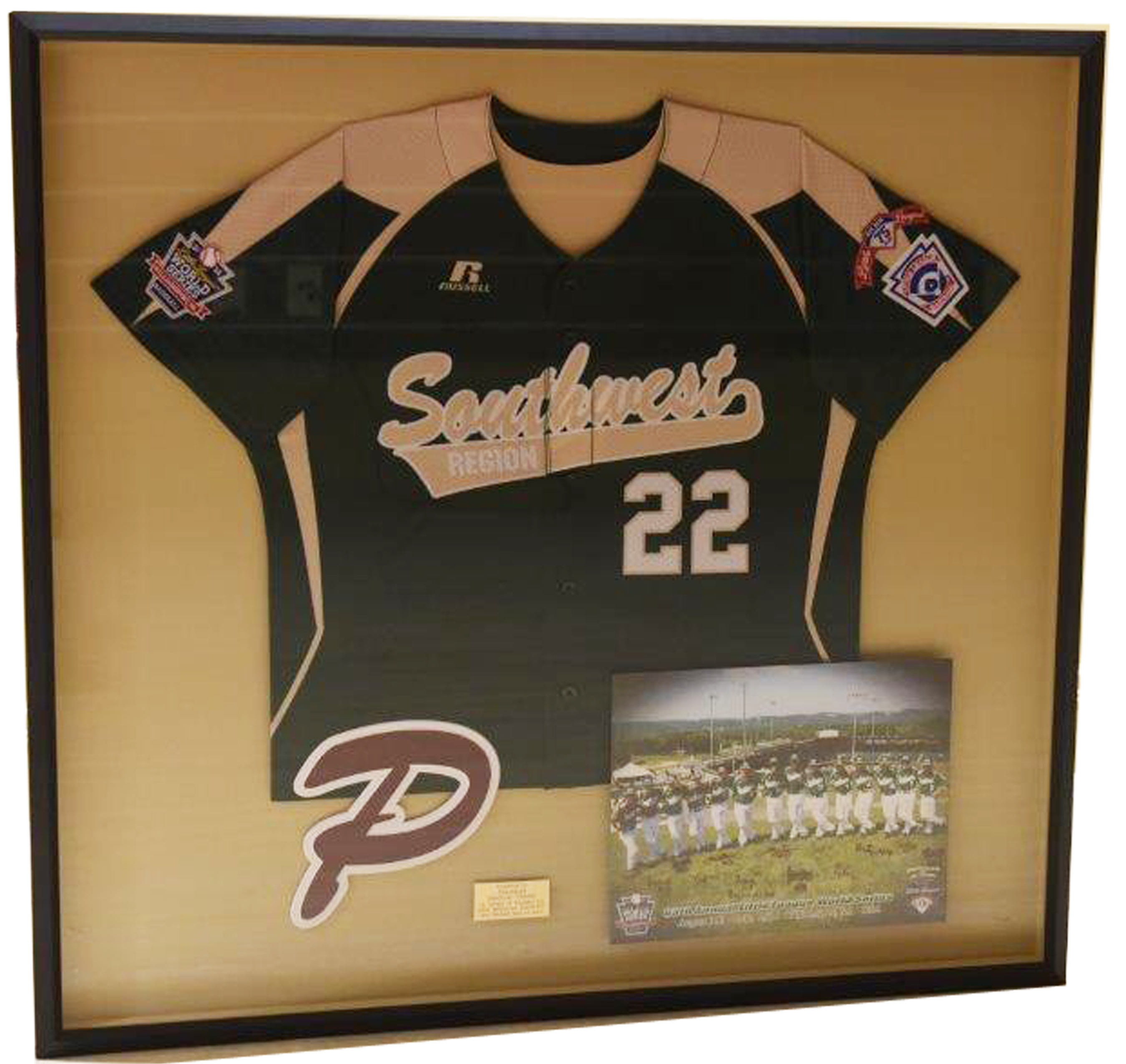 Pearland East Little League's shadow box donated to Pearland Medical Center