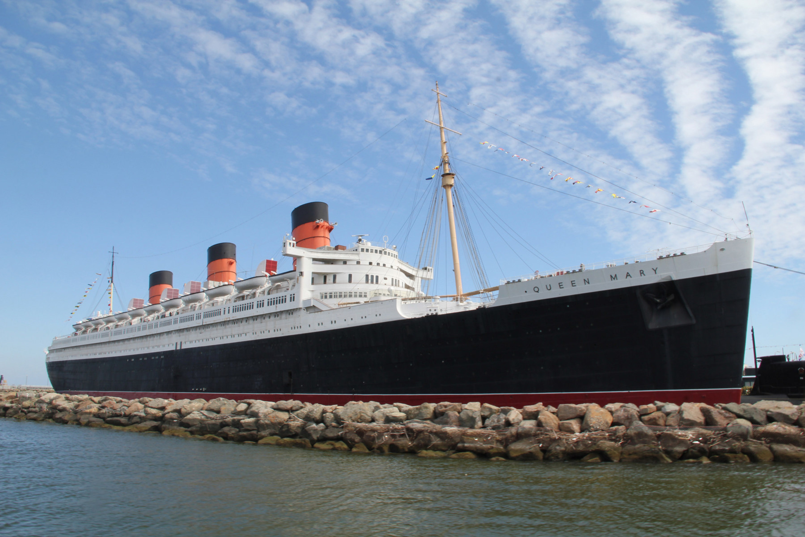 The 80 year old Queen Mary in Long Beach, CA