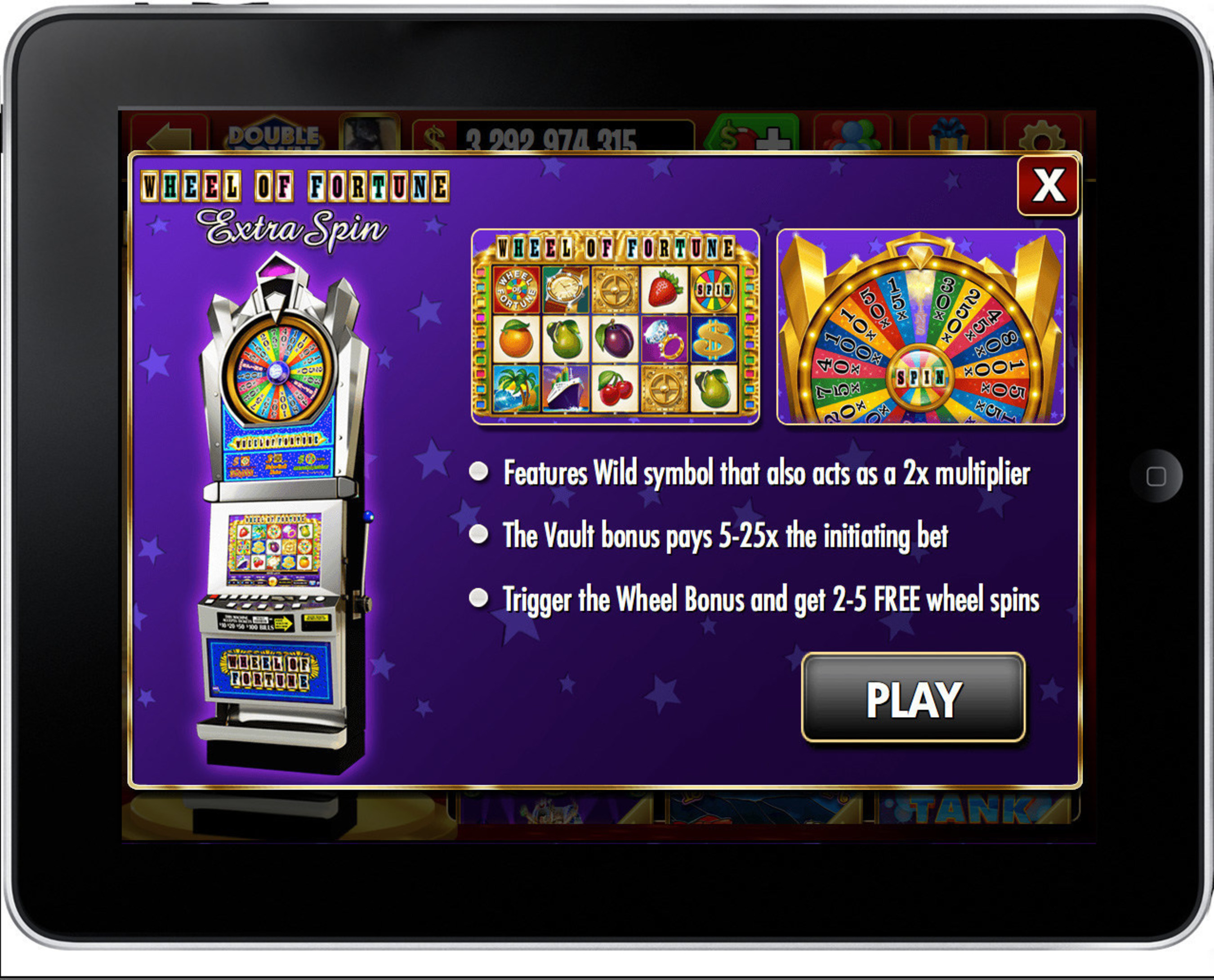 IGT's DoubleDown Casino Doubles Bonus Excitement with Wheel of Fortune Extra Spin.