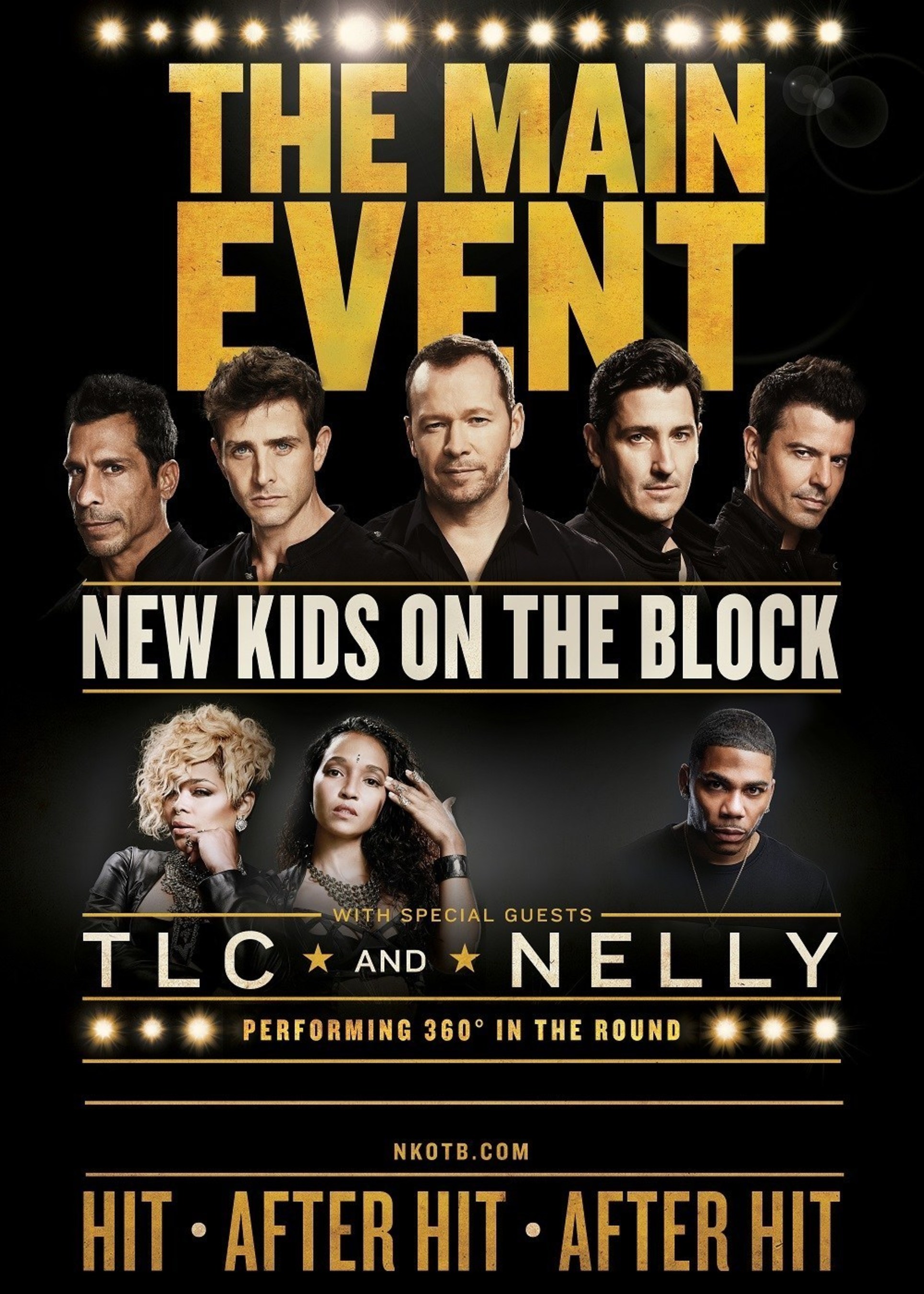 NEW KIDS ON THE BLOCK ANNOUNCE THE MAIN EVENT TOUR WITH SPECIAL GUESTS TLC AND NELLY