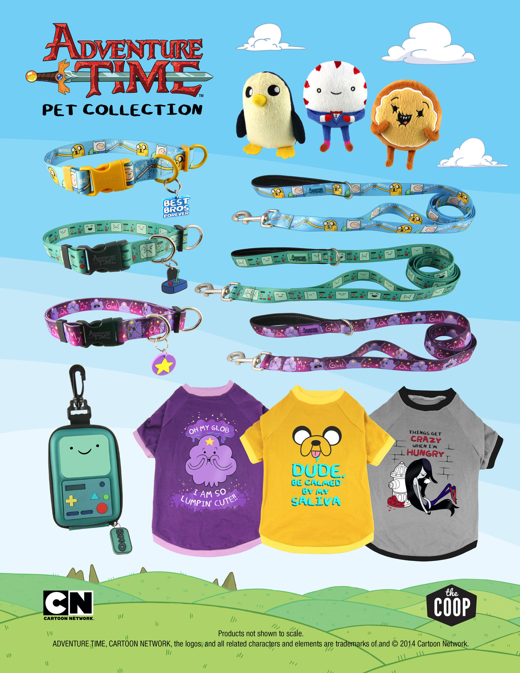 Cartoon Network Adventure Time Best Bros Jake Finn Pet Dog Collar Pick Your Size 