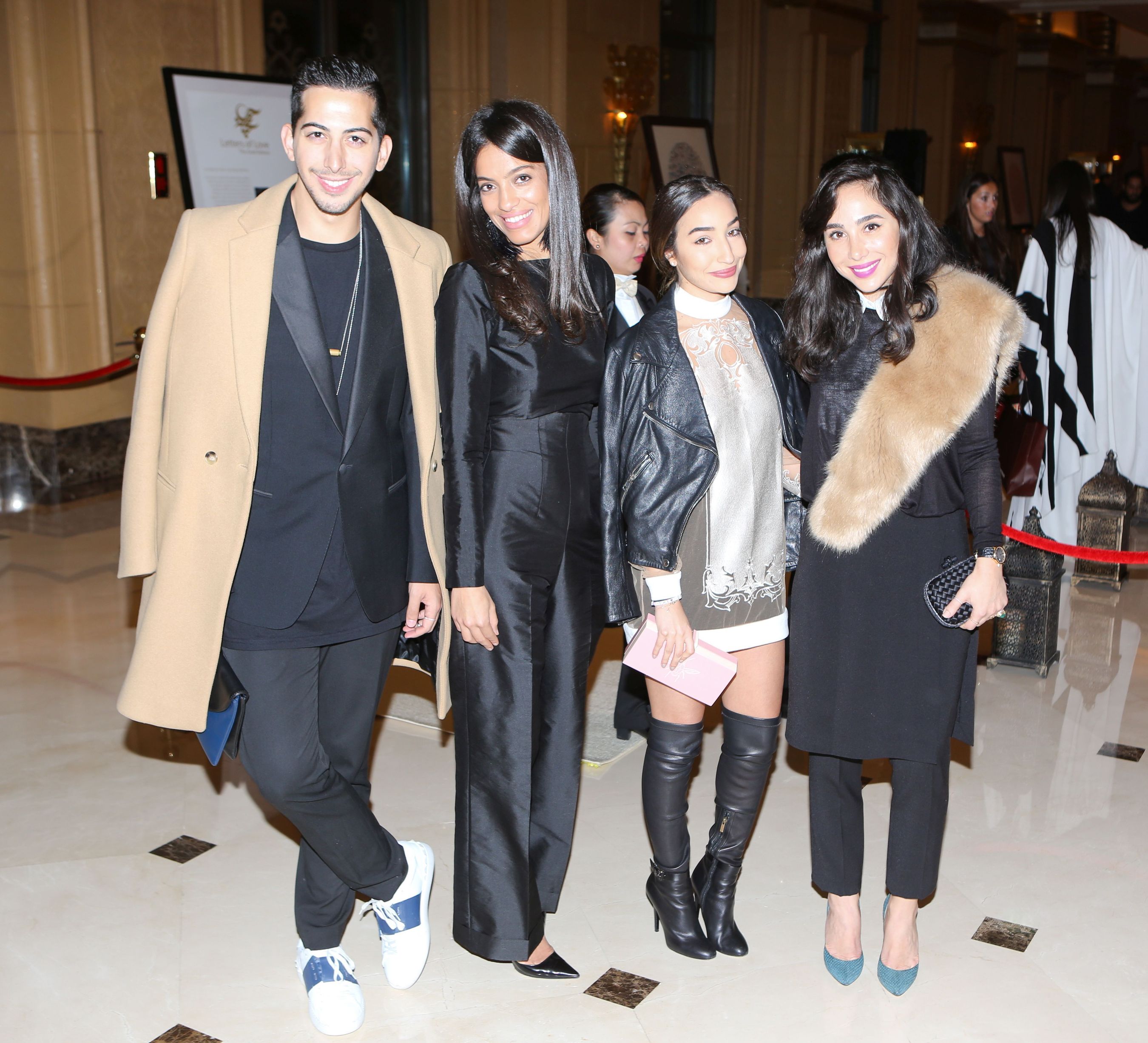 Mahmoud Sidani, Maha Abdul Rasheed, Lina Mustafa and Dana Hourani (PRNewsFoto/Farfetch and Style_com_Arabia)