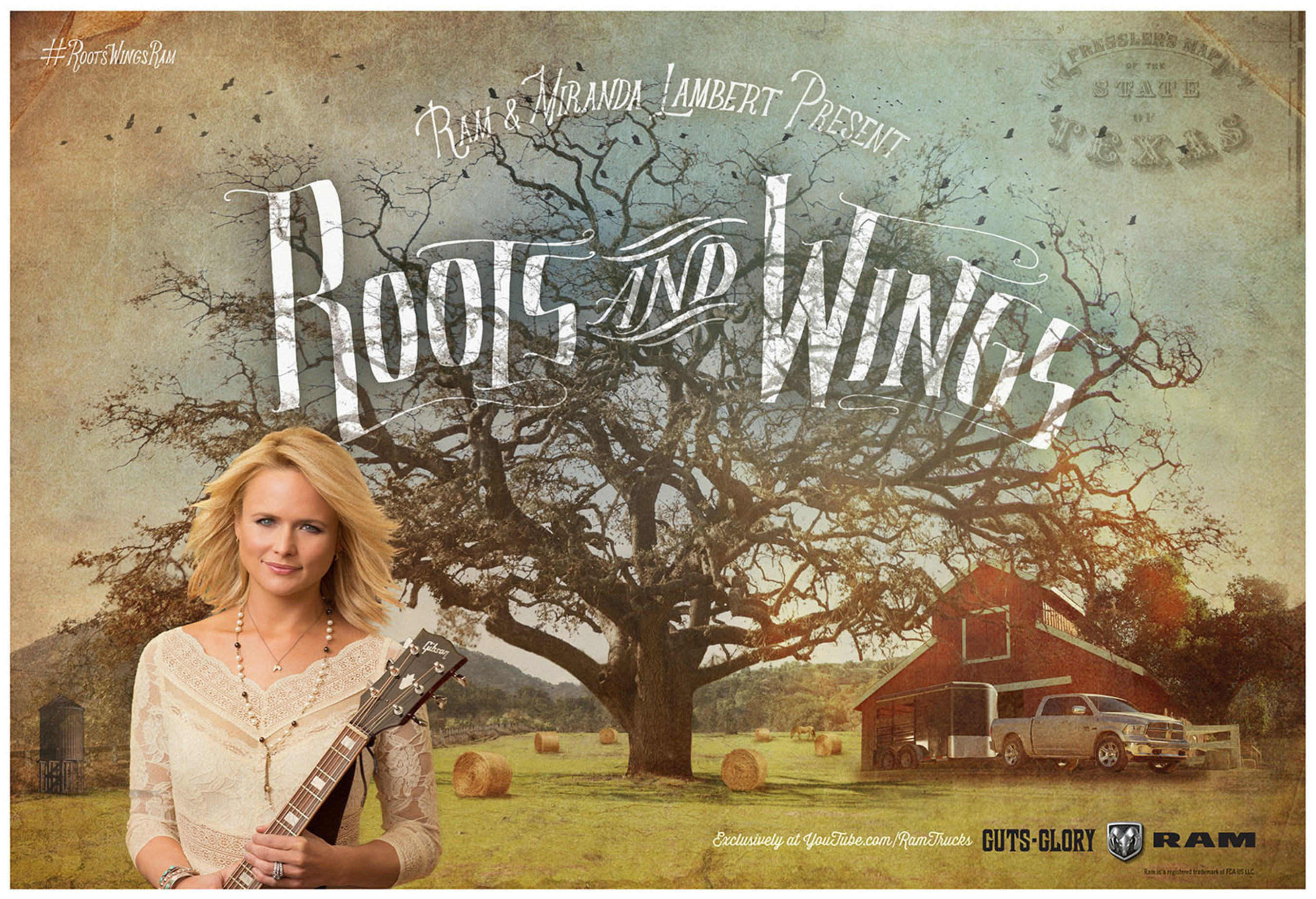Ram Trucks has launched a new marketing campaign featuring Grammy Award-winner Miranda Lambert singing "Roots and Wings," a song she wrote exclusively for the campaign. Lambert says the song was inspired by what the Ram brand stands for and is a personal story about where she came from and where she is going.