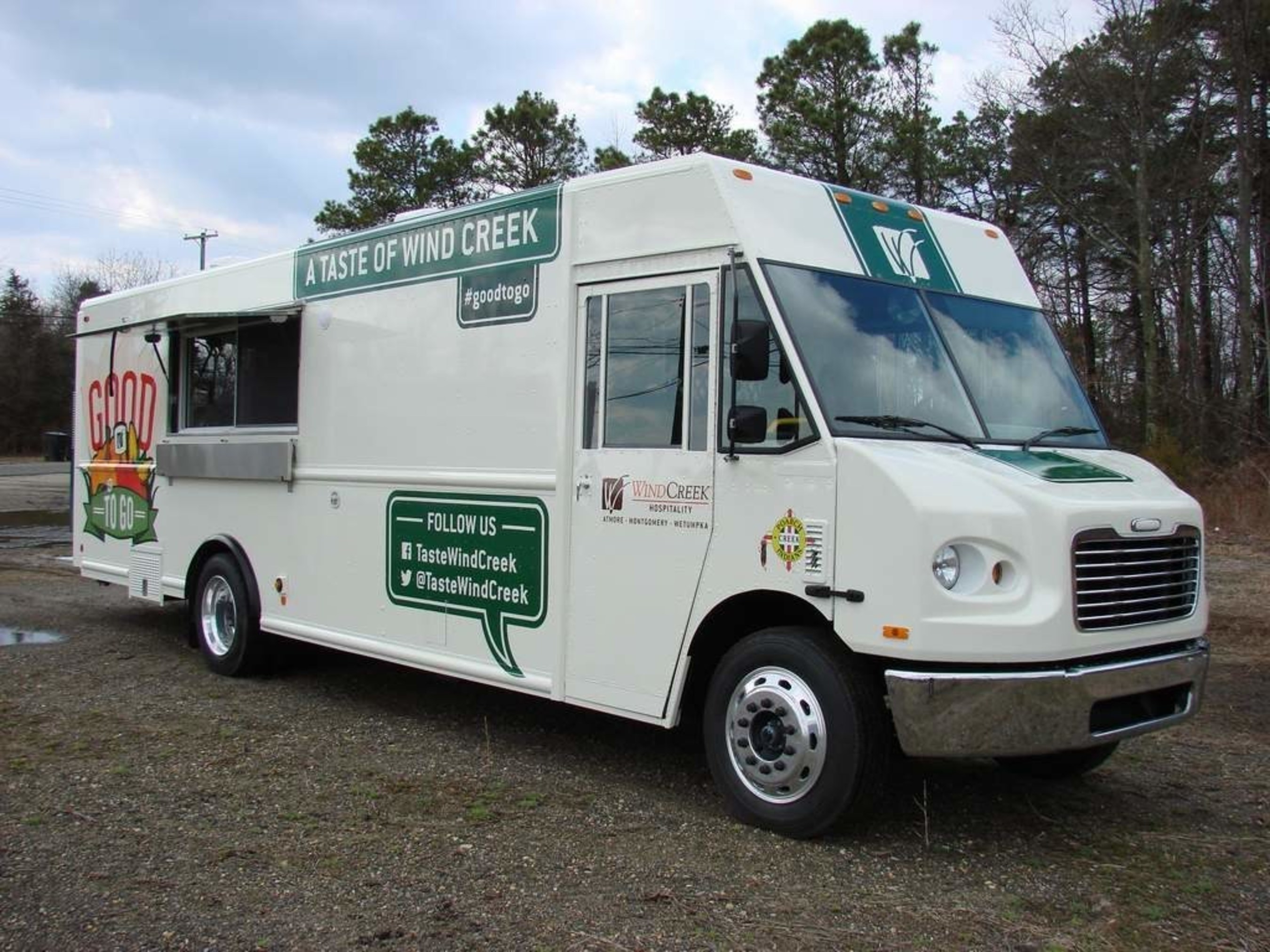 Wind Creek Hospitality "Good to Go" Food Truck travels the region serving the community.