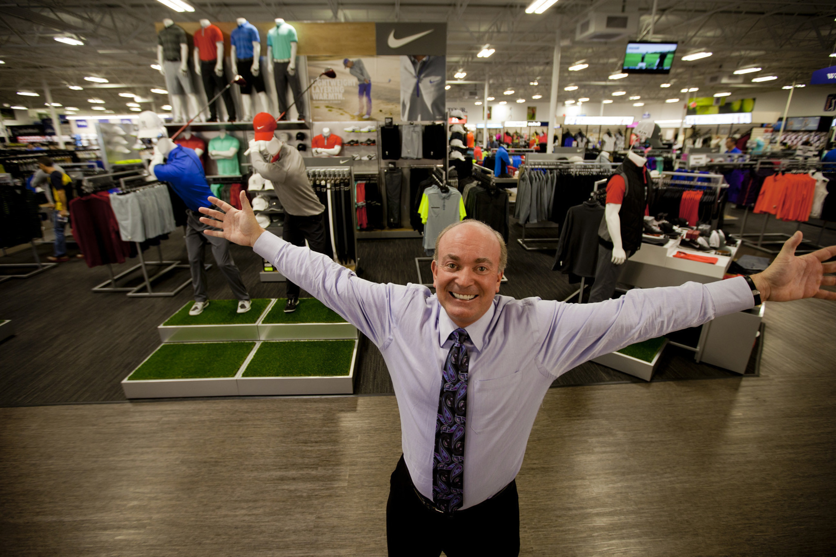 PGA TOUR Superstore CEO & President Dick Sullivan at the company's new 50,000 square foot store in Orlando, located less than a mile from Golf Channel's headquarters. The two industry leaders in golf have signed a multi-year,  national deal including a brand integration program and a strategic media buy.