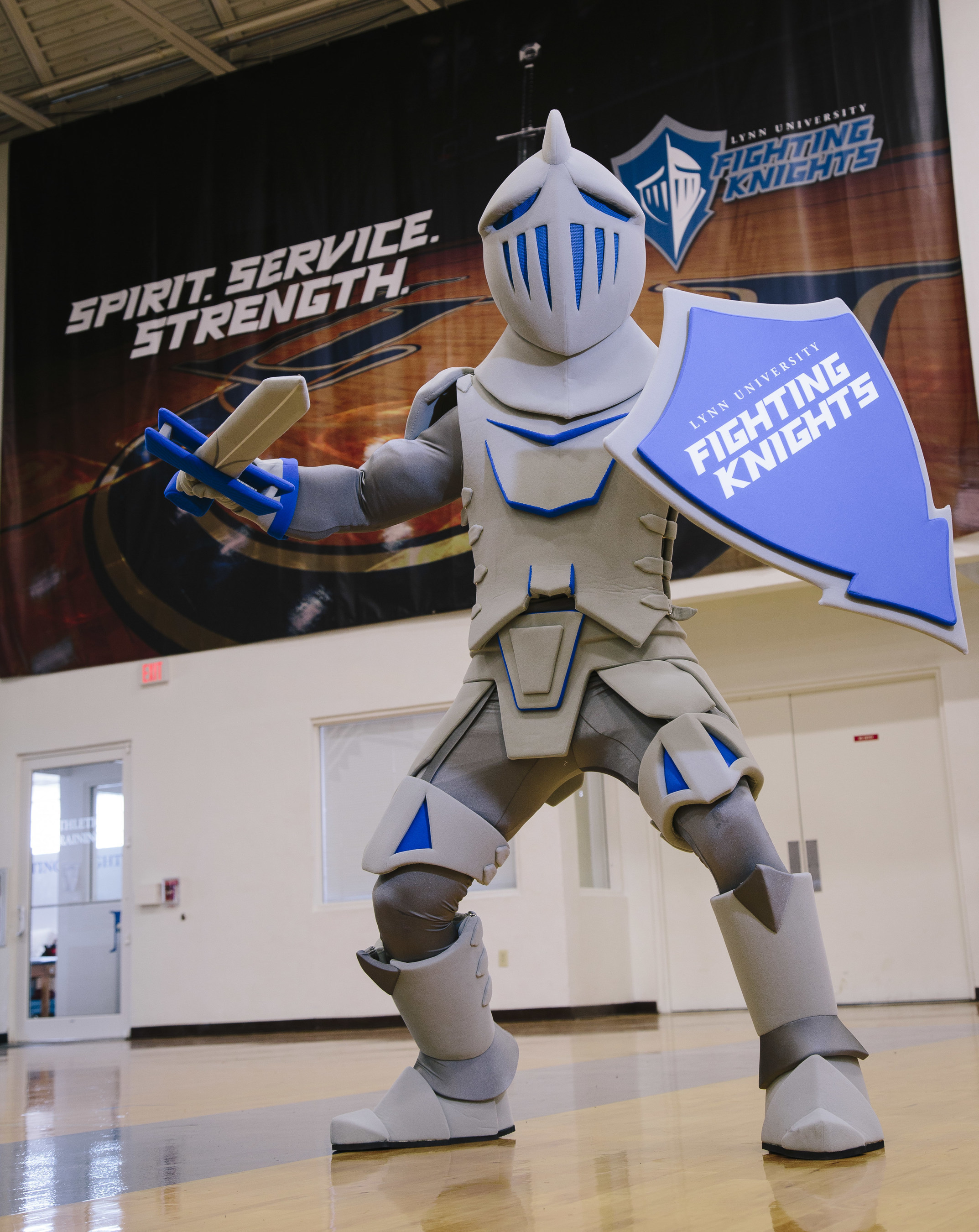 Lynn University reveals Lance, its new Fighting Knights mascot