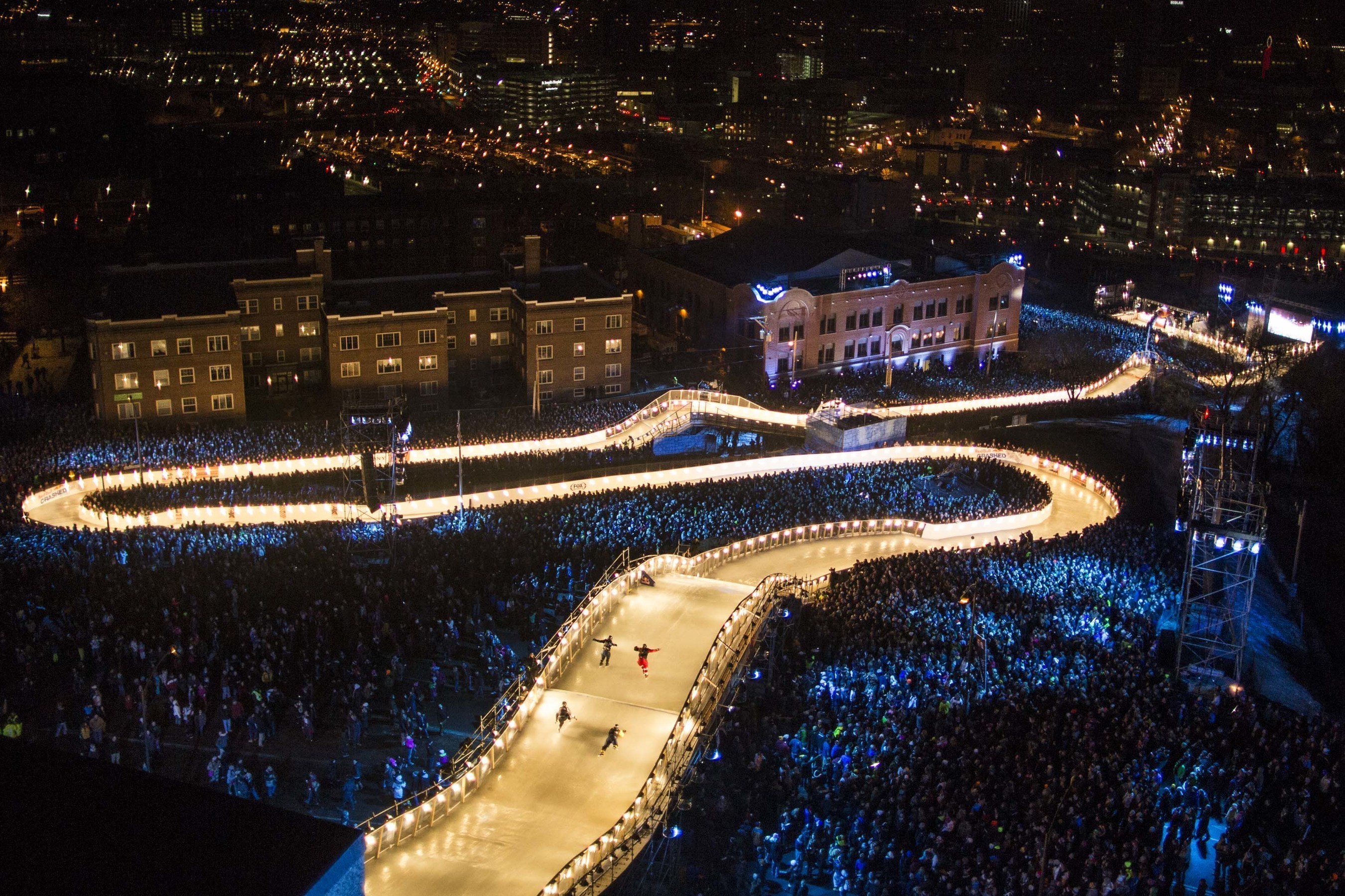More than 140,000 spectators came out to Red Bull Crashed Ice Saint Paul 2015