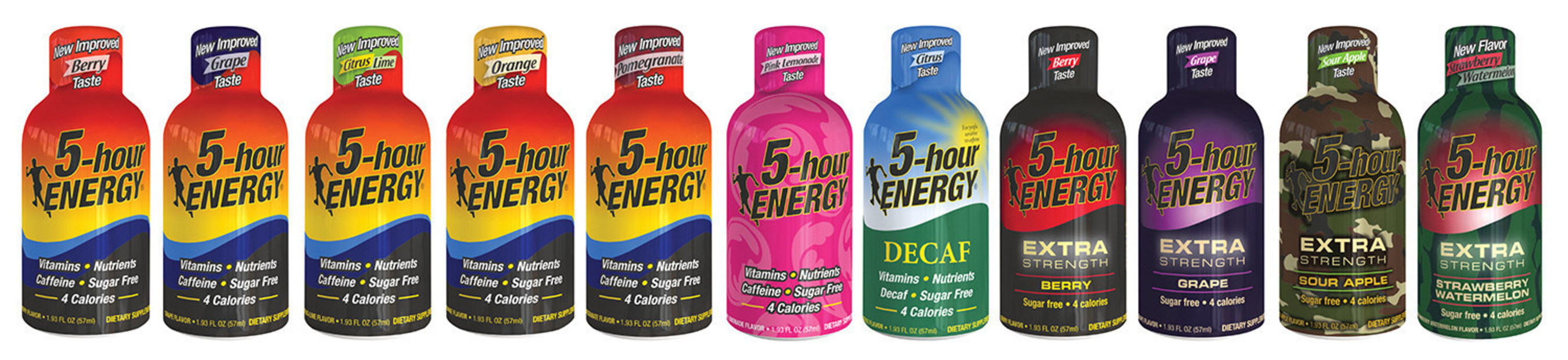 5-hour ENERGY's new and improved taste shots are now available nationwide.