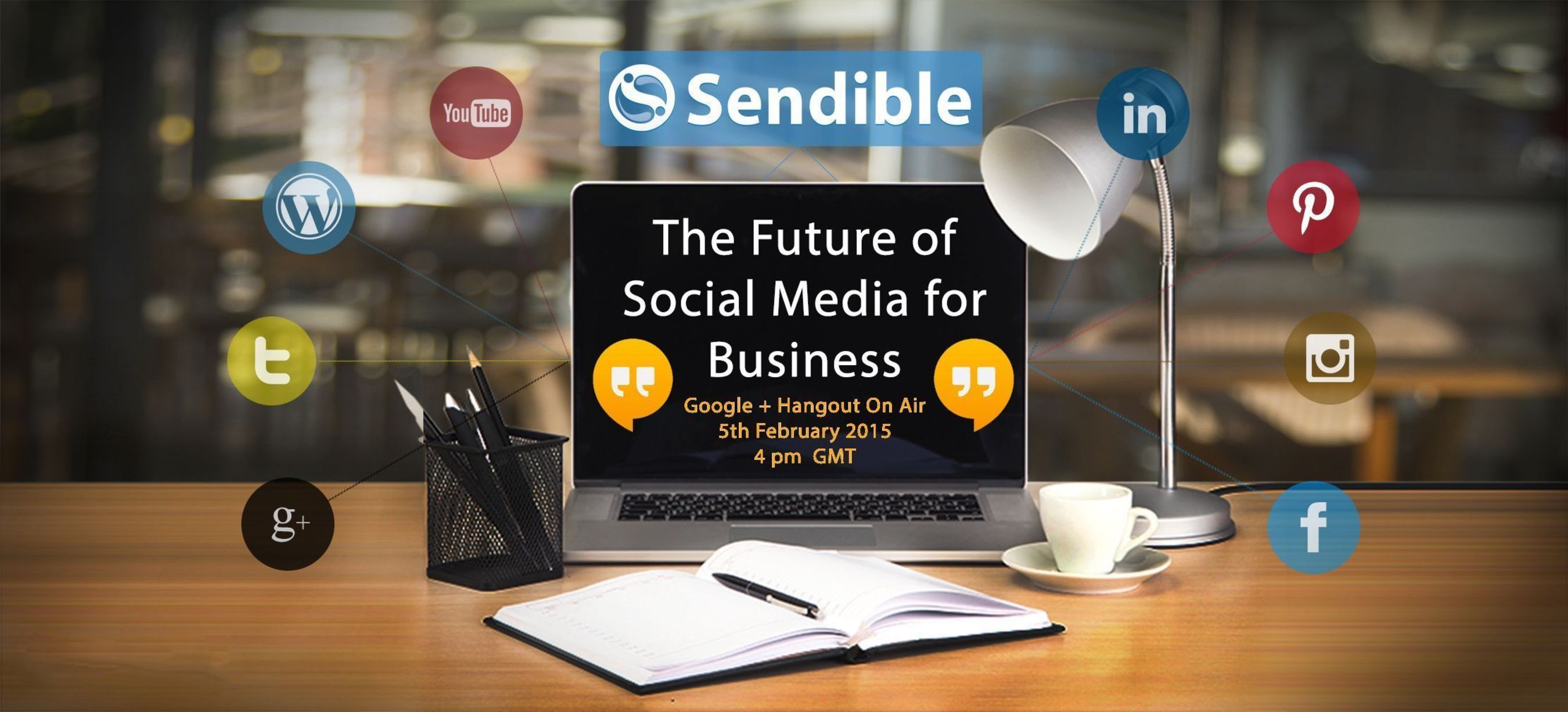 The Future of Social Media for Business is a live online event being hosted by Sendible the leading social media management solution provider. The event will bring together leaders from the world of social media and marketing to discuss what the future holds for social media for business, being held on 5th Feb 2015 at 16:00 GMT. Register at www.sendible.com/FSMB2015 (PRNewsFoto/Sendible Ltd_)