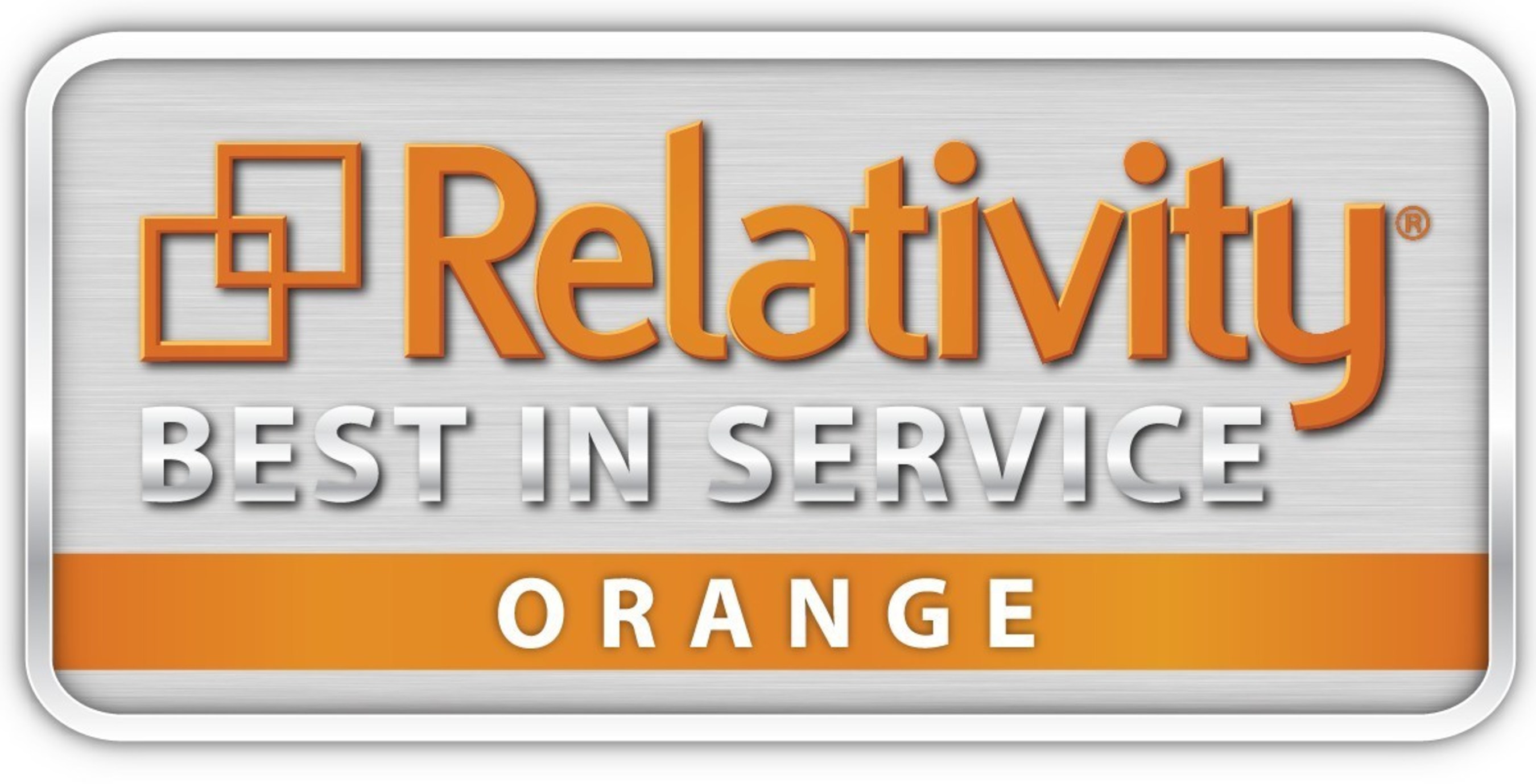 Relativity Best in Service Orange Level