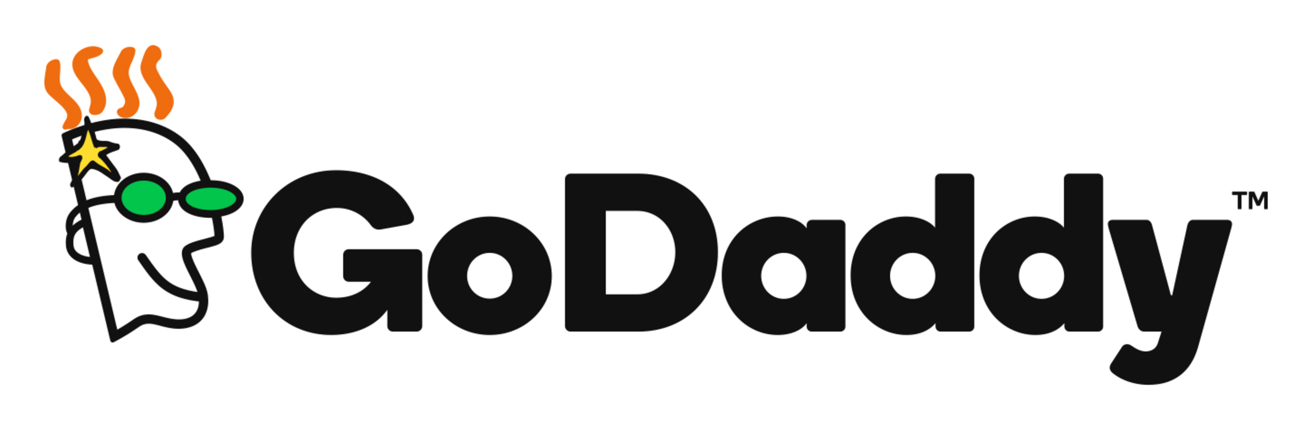 GoDaddy logo.