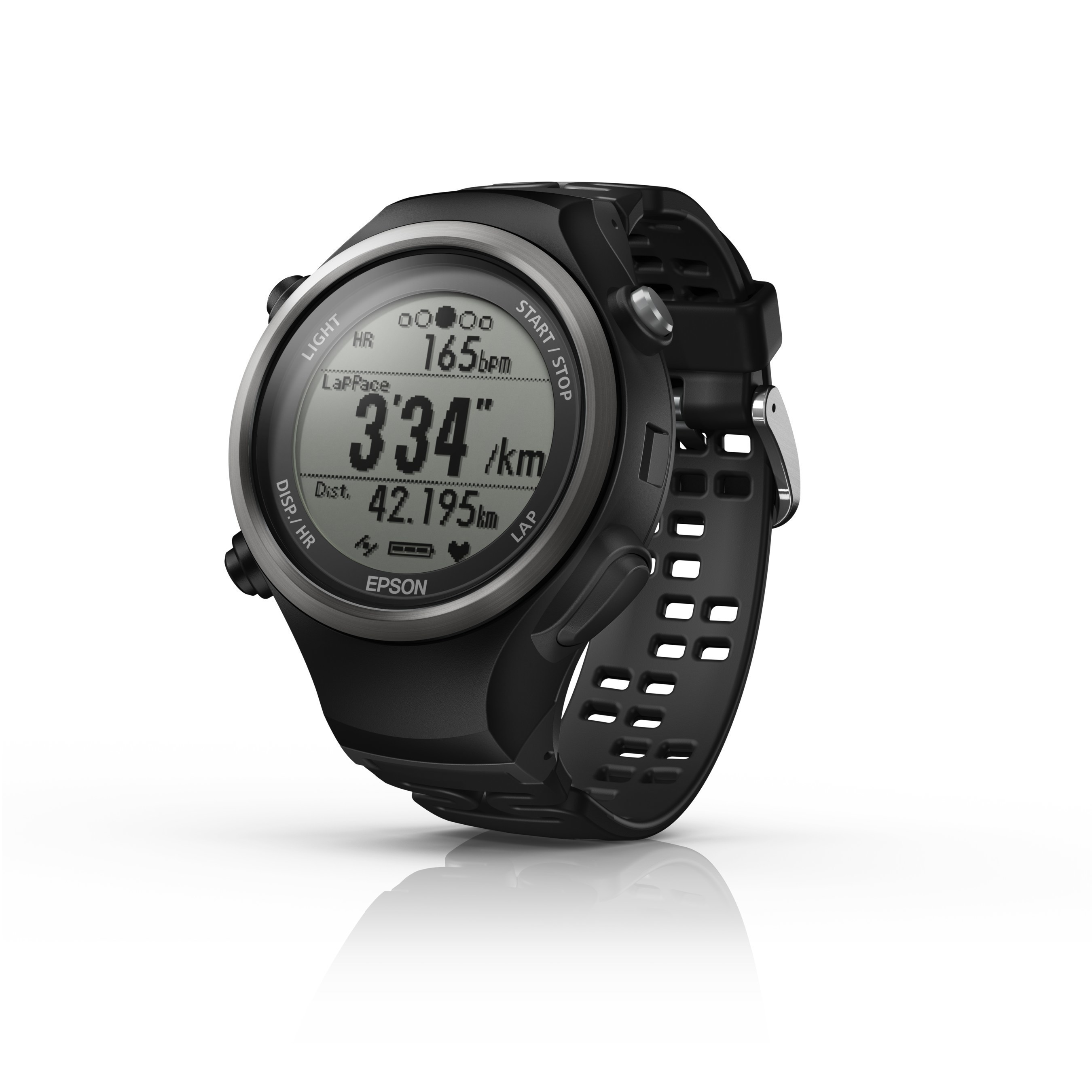The Runsense SF-810 GPS Watch with wrist-mounted heart rate