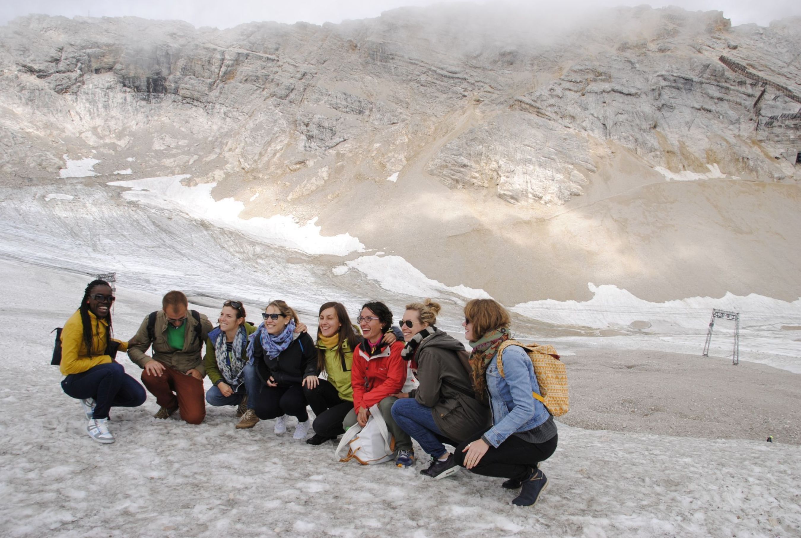 Students and graduates visit the German Meteorological Service (DWD) on Germany's highest mountain "Zugspitze" near Munich, Germany. During the 2015 edition of Climate-KIC's European "The Journey" summer school programme international participants will offer a unique combination of science and entrepreneurship. It will be a crash course to identify opportunities in climate change and how to set up a startup to commercialize solutions. (PRNewsFoto/Climate-KIC)