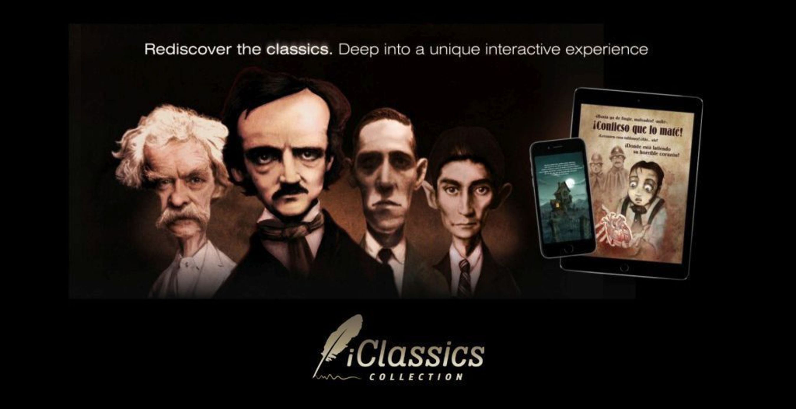 iClassics collection brings classic literature alive for new generations through entertainment and the use of cutting edge technologies. (PRNewsFoto/iClassics Productions SL)
