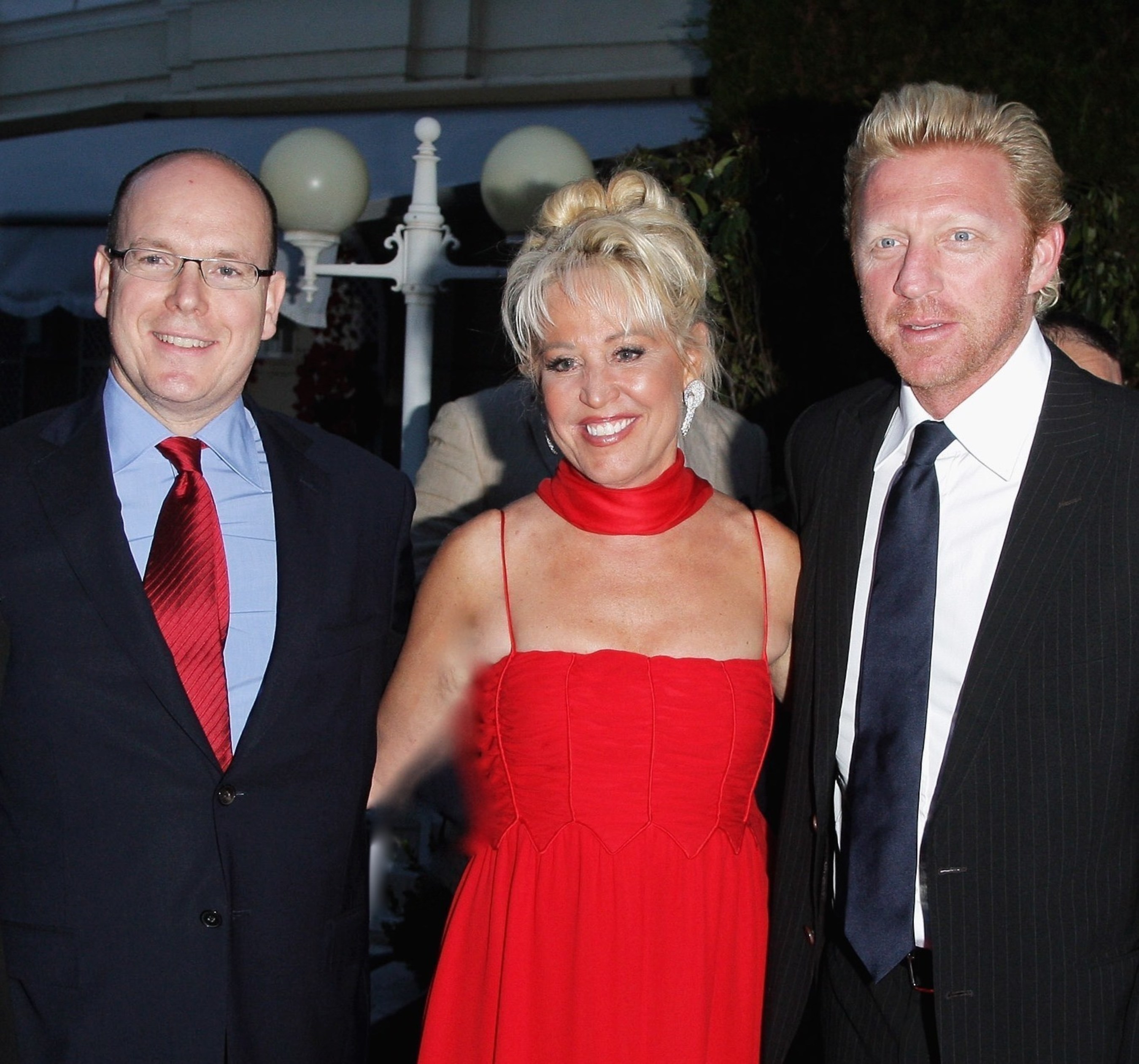 HSH Prince Albert II of Monaco with executive producer of the Better World Awards, Gina deFranco and Boris Becker attending the Better World Awards, Monte-Carlo at the Hotel de Paris.