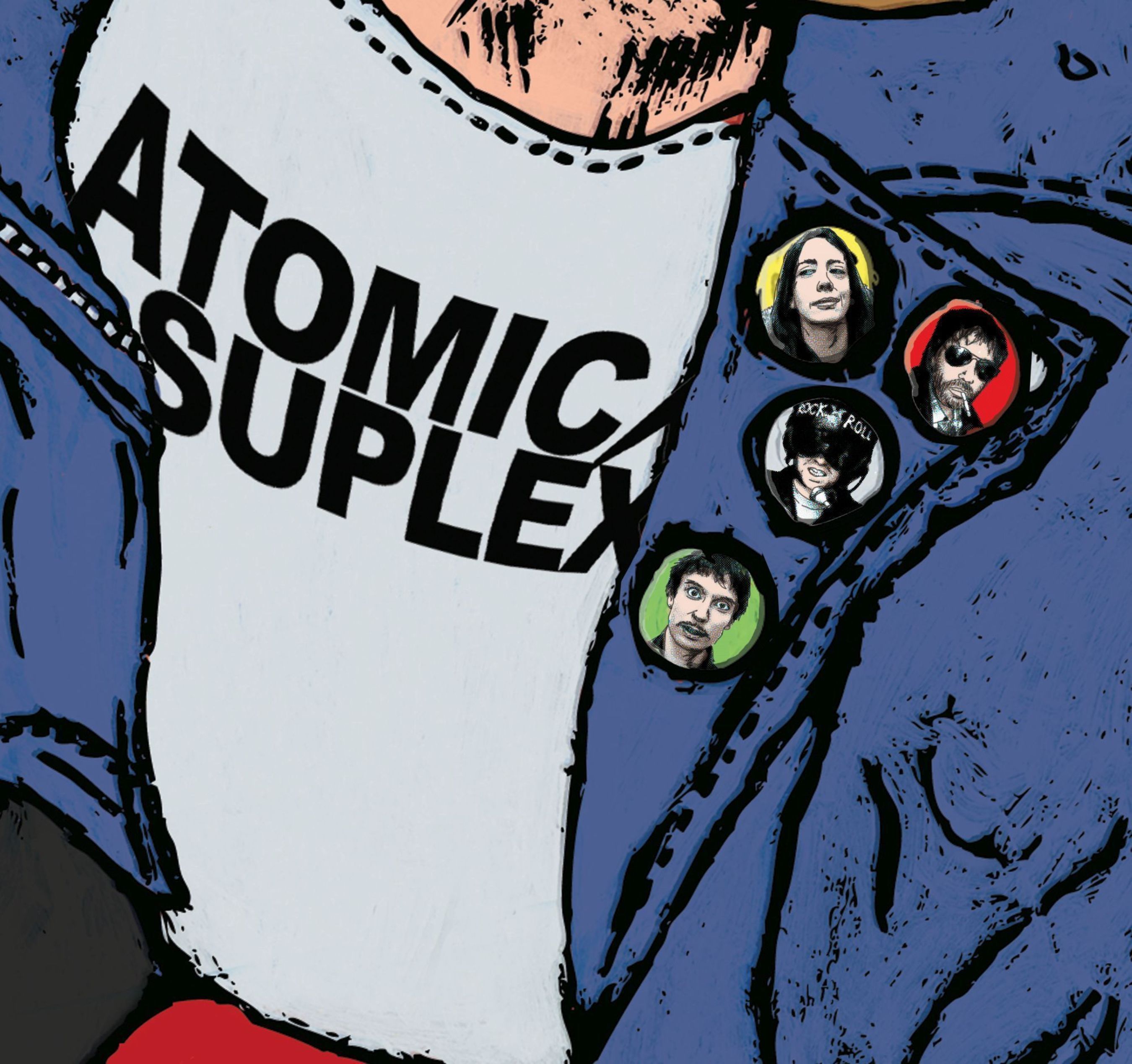 Atomic Suplex T-B: Emma Leaning, JD Kick Drum, Stuart Suplex, Dan Suplex (PRNewsFoto/Dirty Water Records)