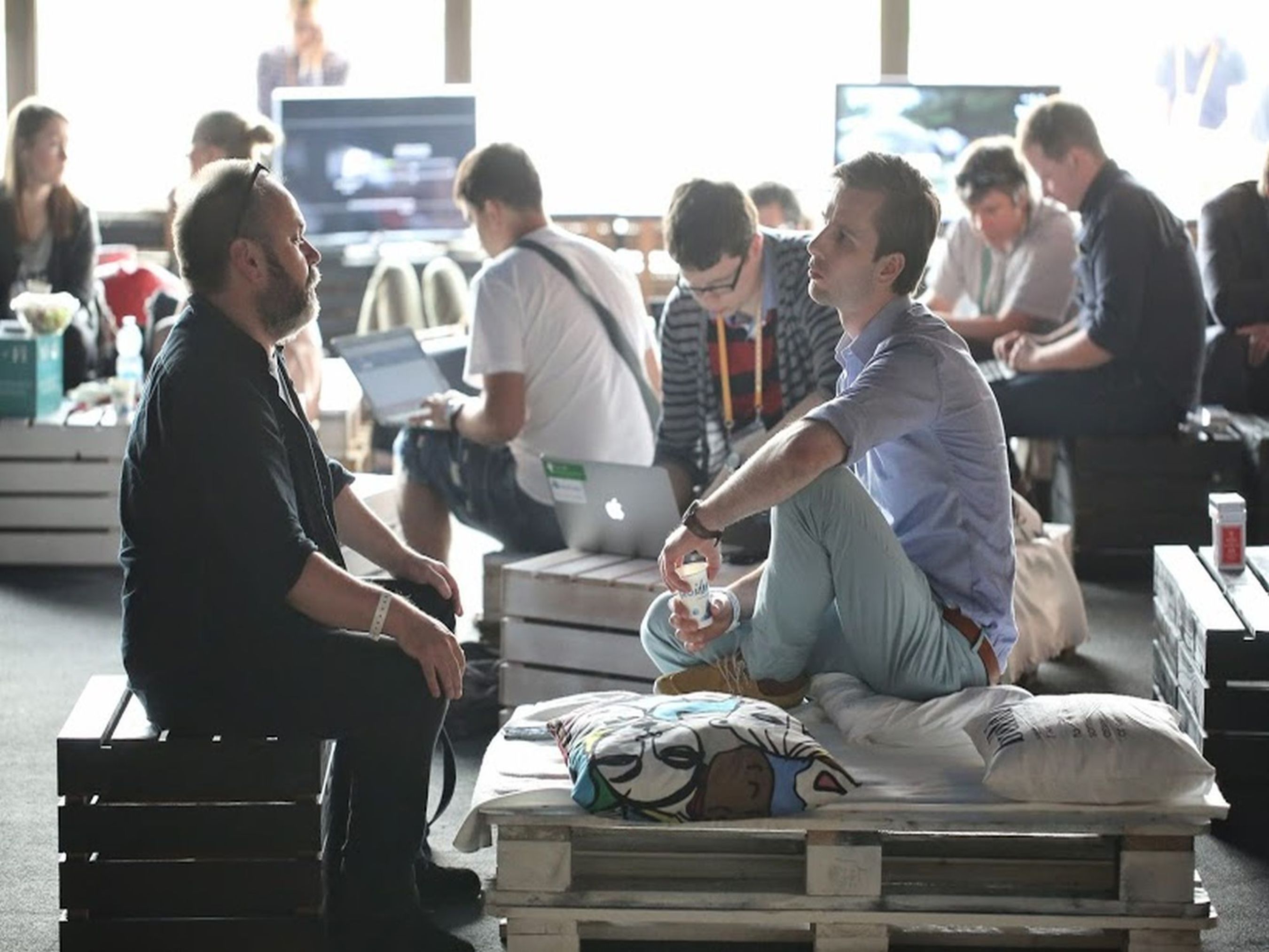 Investors and startupers during Bitspiration 2014. Pic by PROIDEA (PRNewsFoto/PROIDEA)