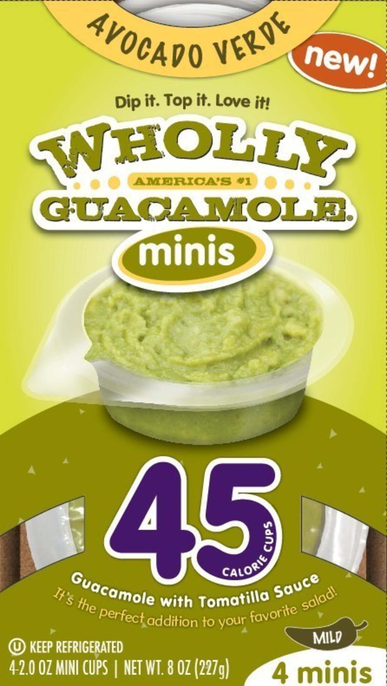 Wholly Guacamole Avocado Verde 45 cal Minis
