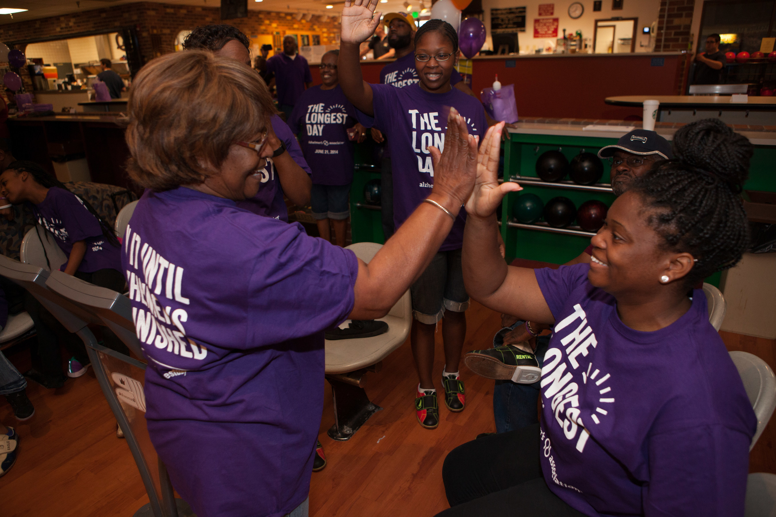 In Baltimore, Maryland, Team Cain Stewart Bowl to Remember honored their grandmothers on The Longest Day with a multi-generational bowling tournament.