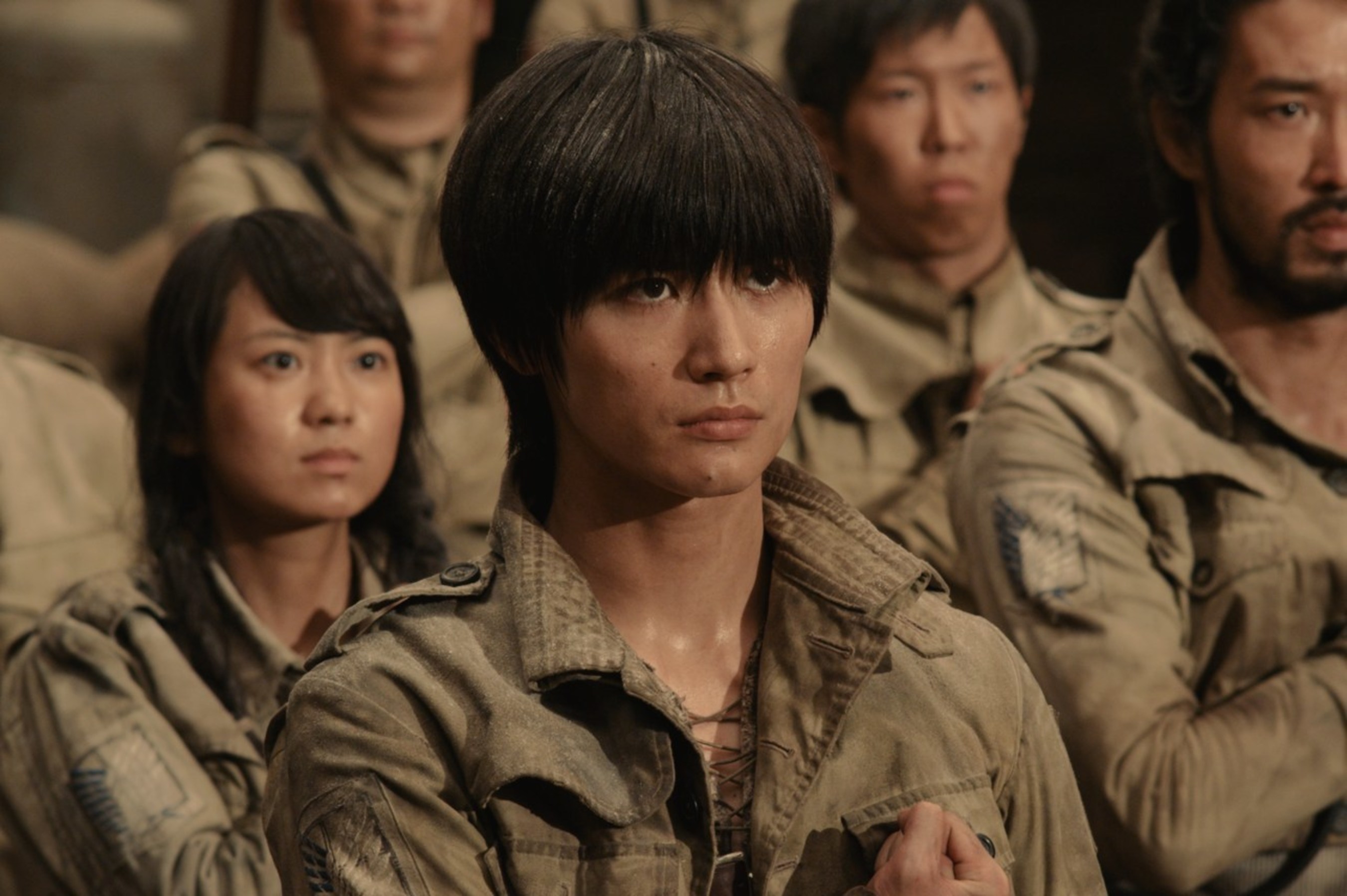 Still from "Attack on Titan" live action movie.