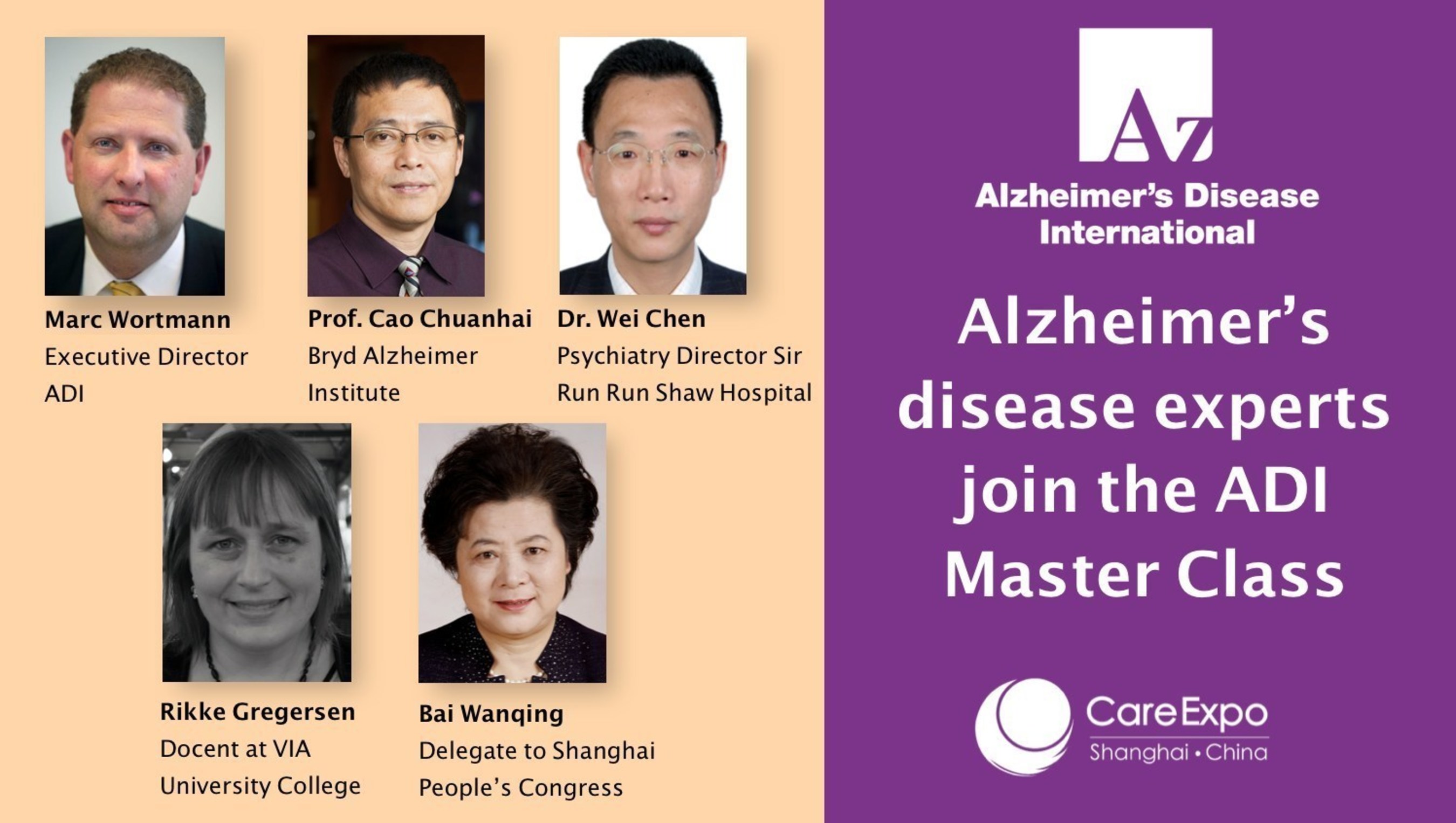 ADI MasterClass at Care Expo China to Draw Leading Dementia Experts