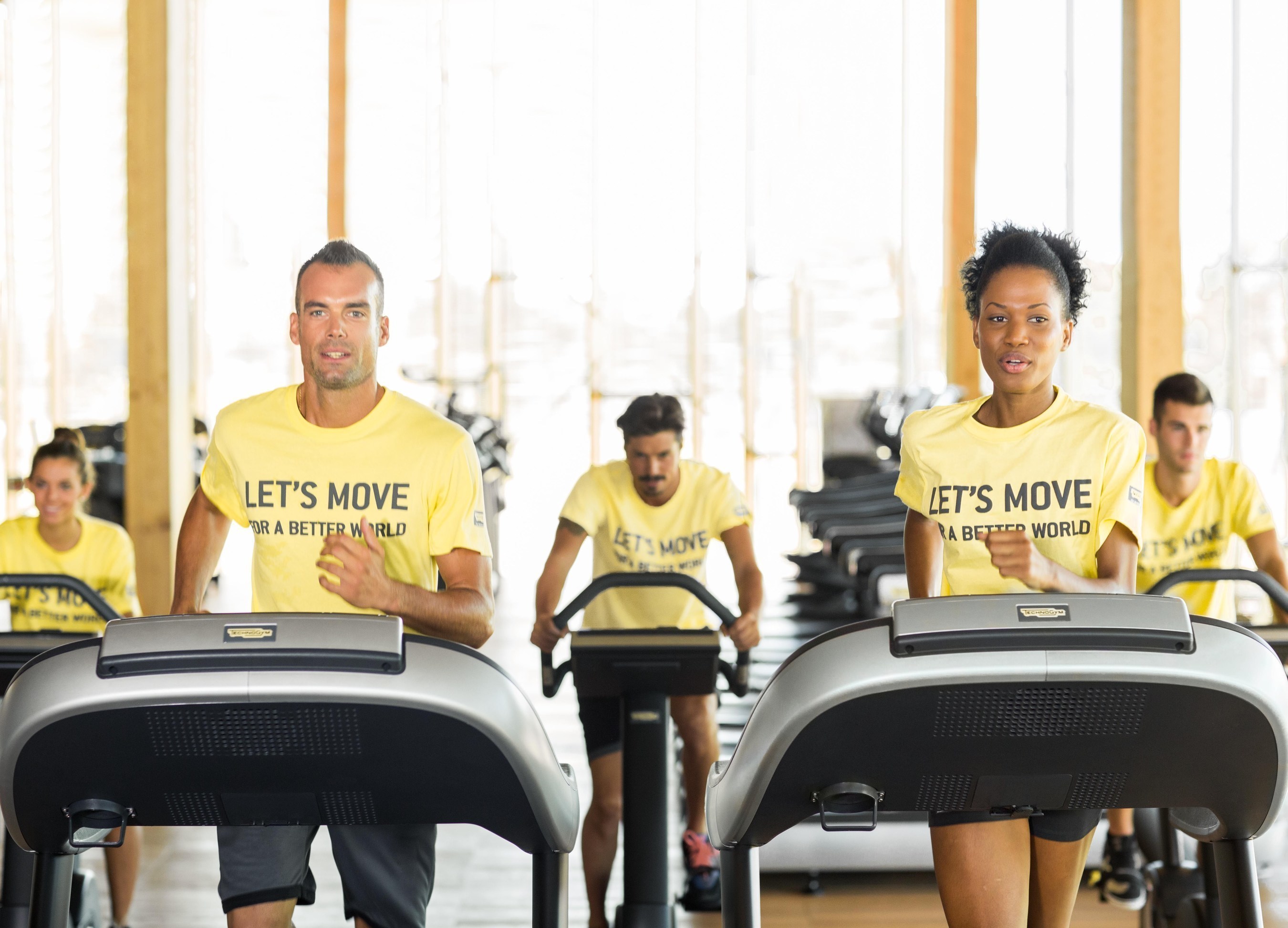 Technogym Letâeuro(TM)s Move for a Better World Social Campaign. From 1st-19th March 2016, a fitness event for a fun way to get fit and meet people who want to get moving, while doing good for others' (PRNewsFoto/Technogym) (PRNewsFoto/Technogym)