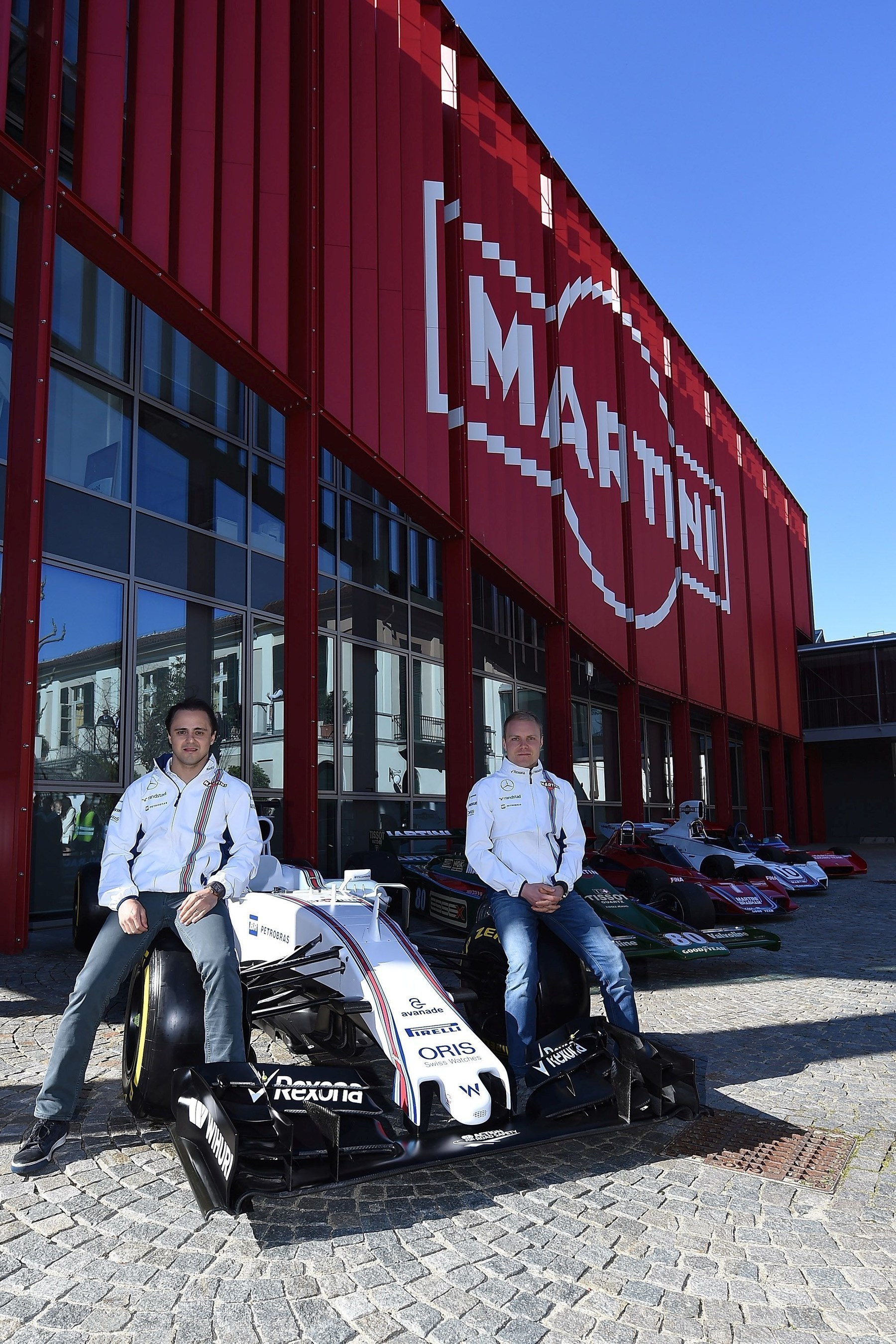 MARTINI launches the 2016 race season with Williams Martini Racing F1 drivers Felipe Massa and Valtteri Bottas. (PRNewsFoto/MARTINI) (PRNewsFoto/MARTINI)