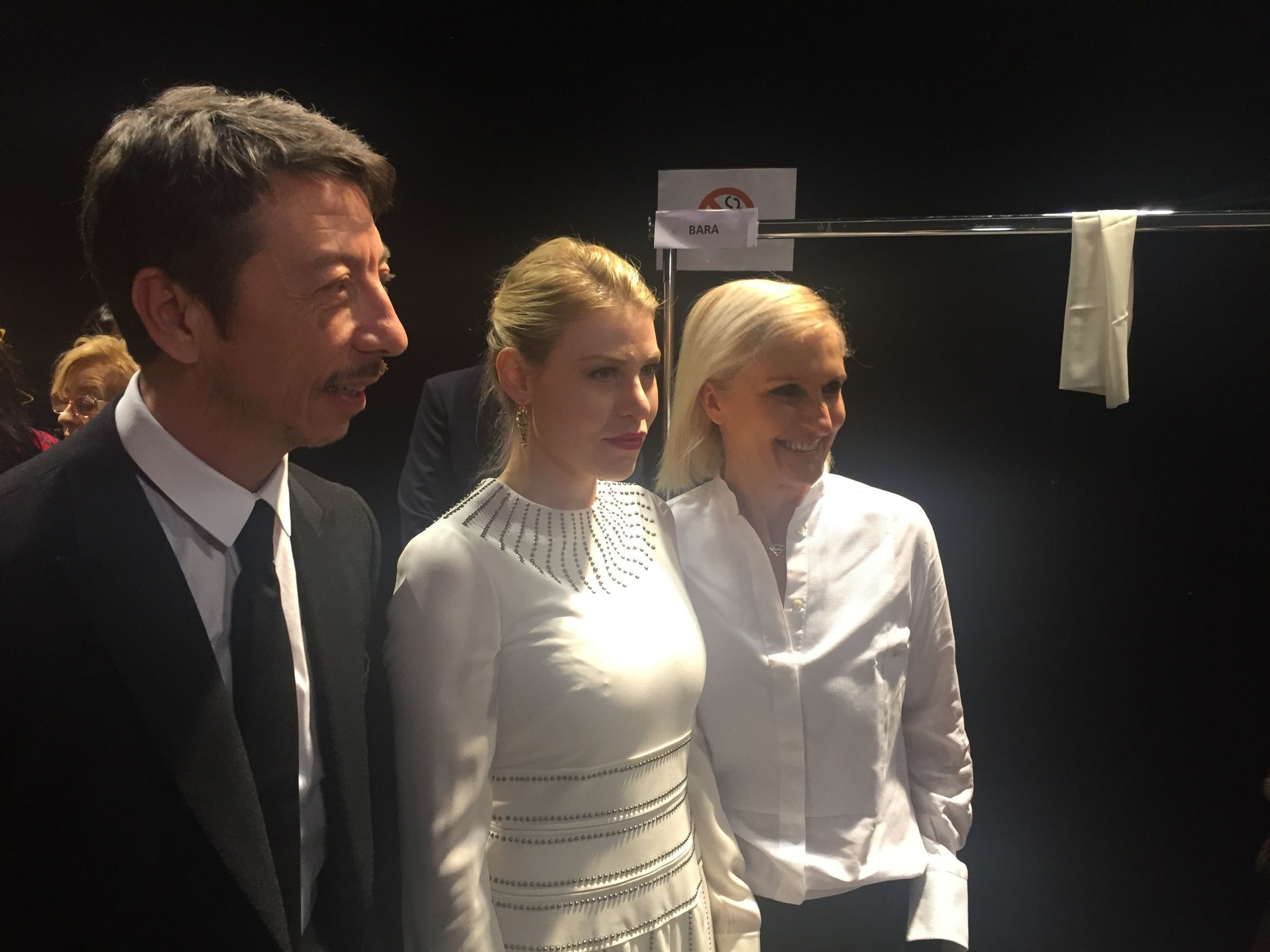Barbara Berlusconi, CEO of AC Milan, guest at Valentino Fashion Show in Paris with the stylists Grazia Chiuri e Pierpaolo Piccioli. (PRNewsFoto/A.C. Milan Spa) (PRNewsFoto/A.C. Milan Spa)