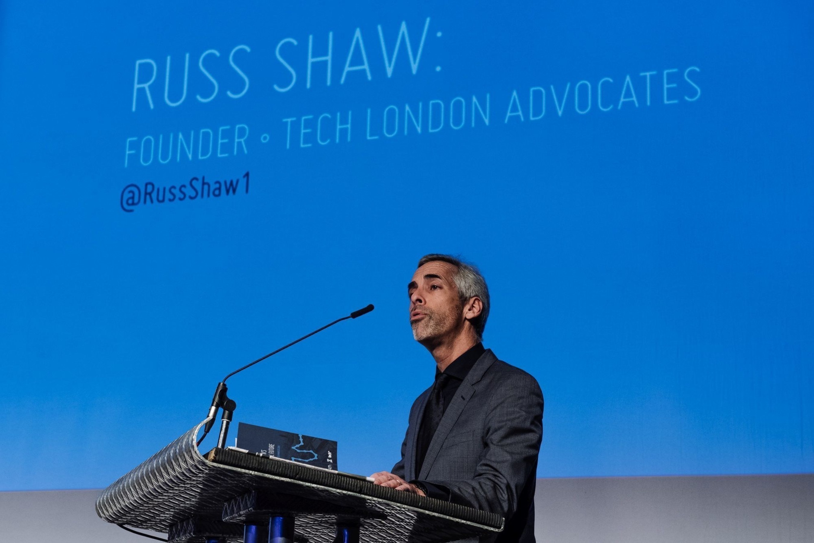 Russ Shaw, Mayor of London's Technology Ambassador and Founder of Tech London Advocates, at the DebateTech Hustings. (PRNewsFoto/London & Partners) (PRNewsFoto/London & Partners)
